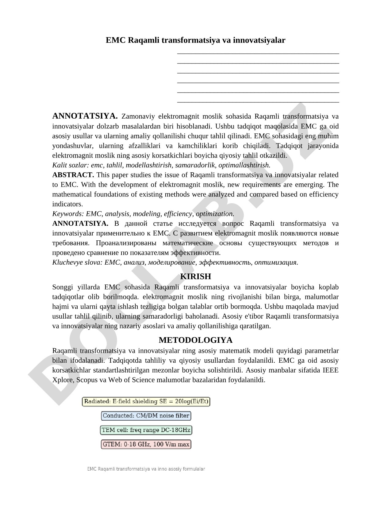 EMC Raqamli transformatsiya va innovatsiyalar