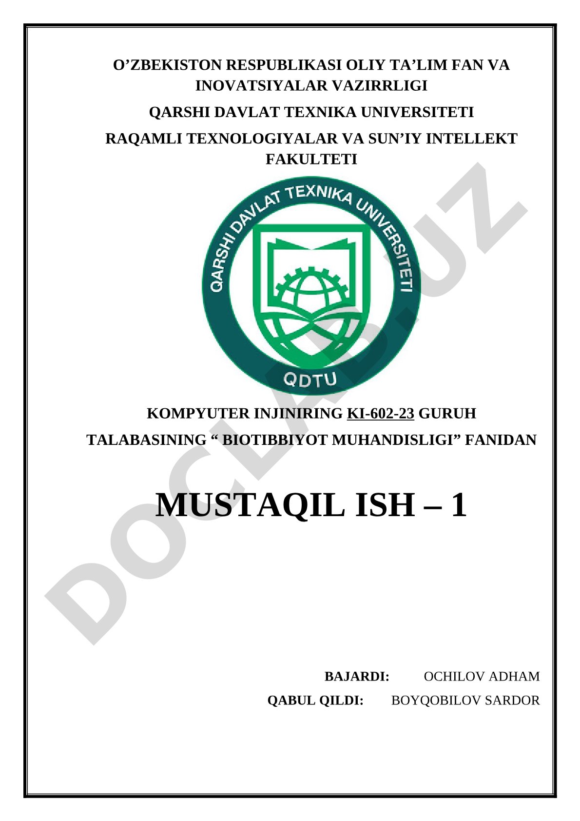Analogni raqamga o‘tkazish: EKG/EEG signallarida signal sifatini saqlab ishlov berish