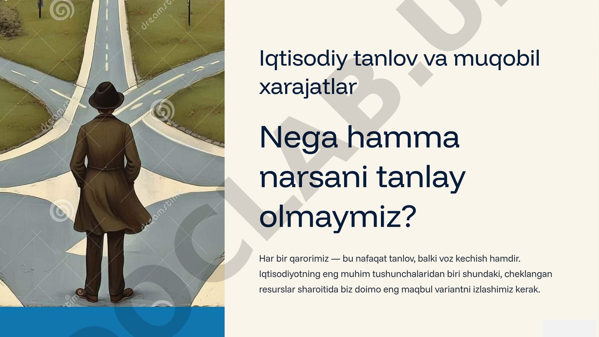 Iqtisodiy tanlov va muqobil xarajatlar