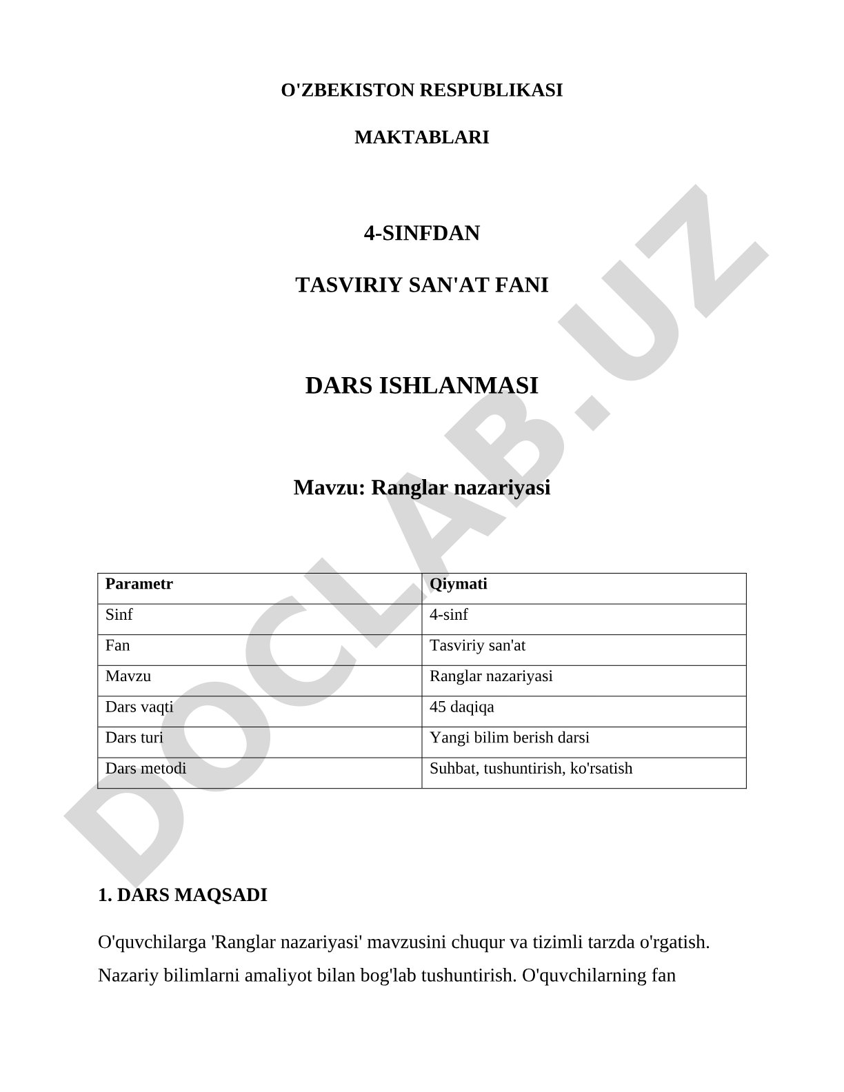 Ranglar nazariyasi