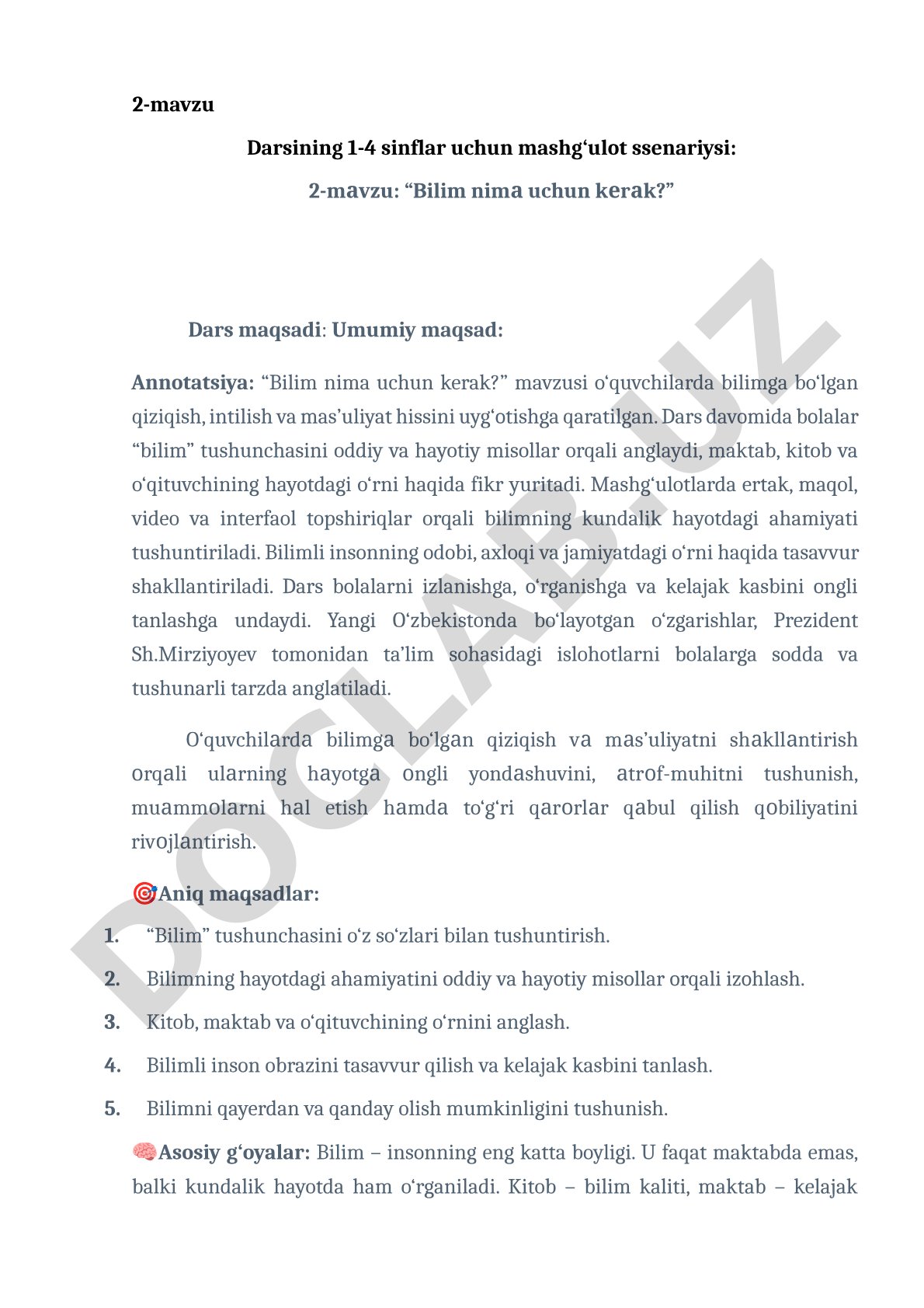 Bilim nima uchun kerak?