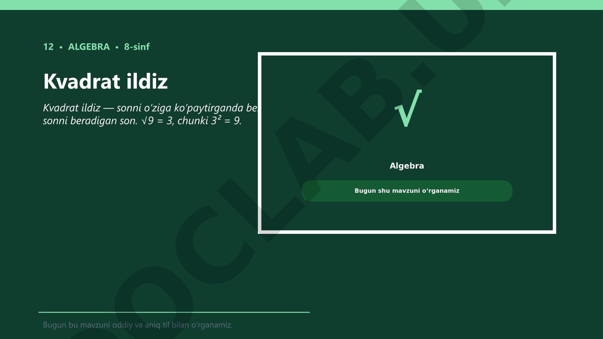 Kvadrat ildiz