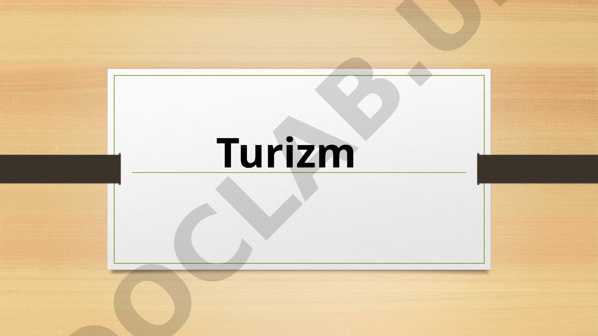 Turizm tushunchasi va turlari