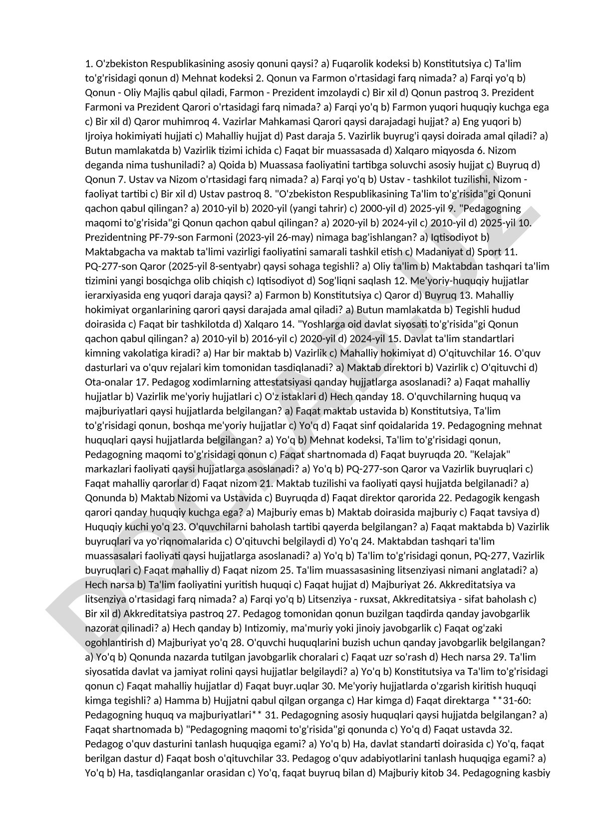 Maktab maslaxatchisi testi