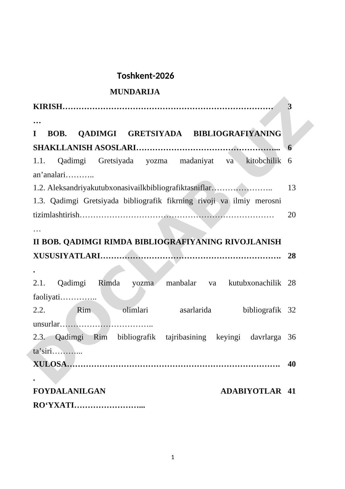 Qadimgi Gretsiya va Rimda bibliografiyaning shakllanishi va rivojlanishi