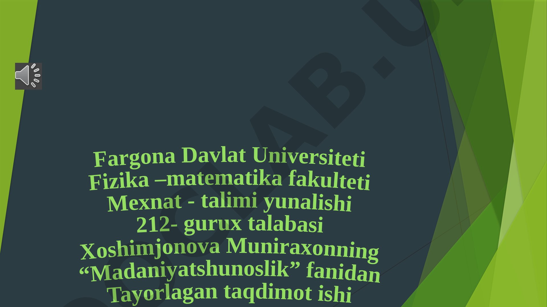 Oila – jamiyatning tayanchi