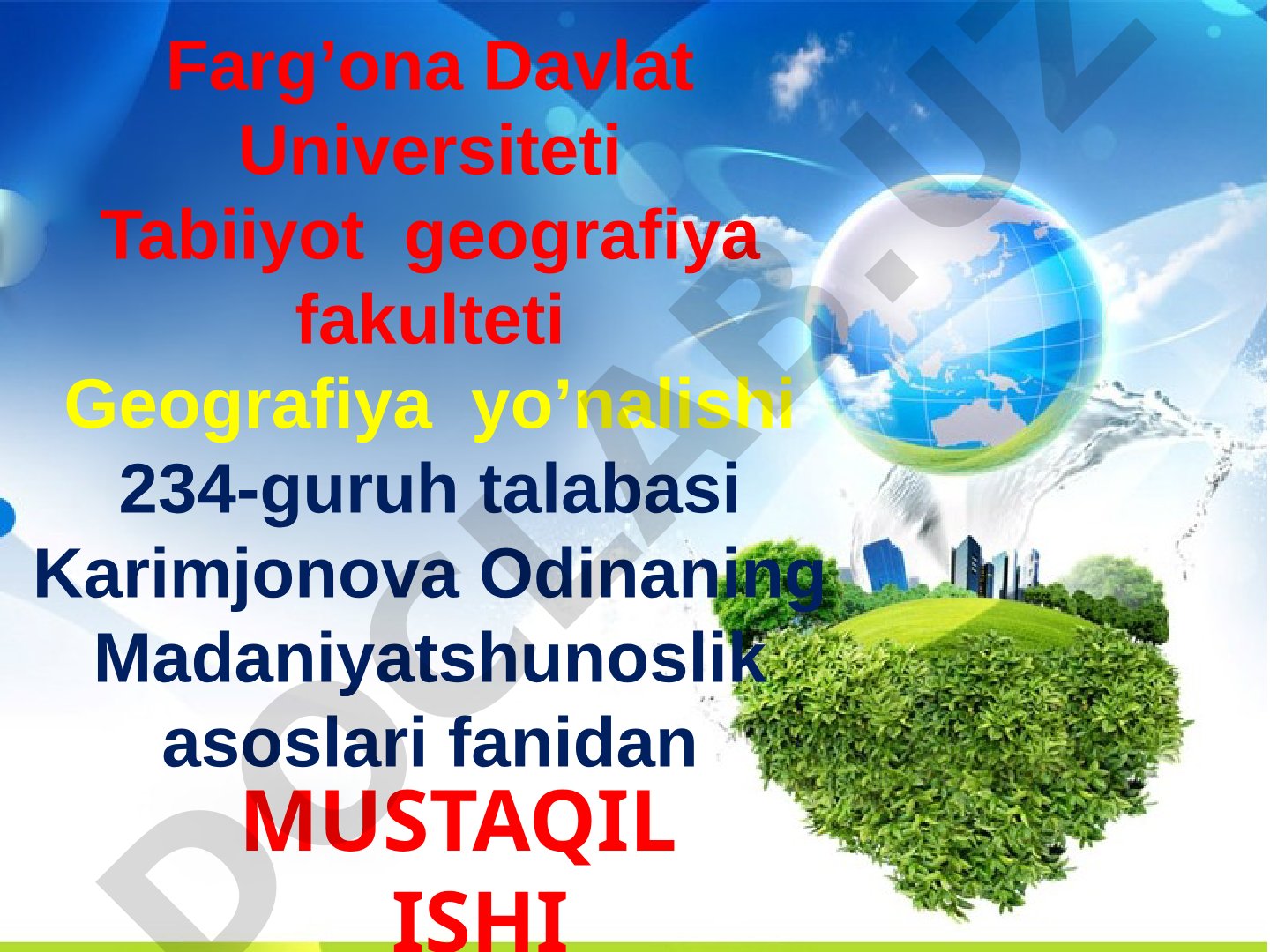 XIX asr oxiri XX asr boshida O'rta Osiyoda ijtimoiy-siyosiy fikr