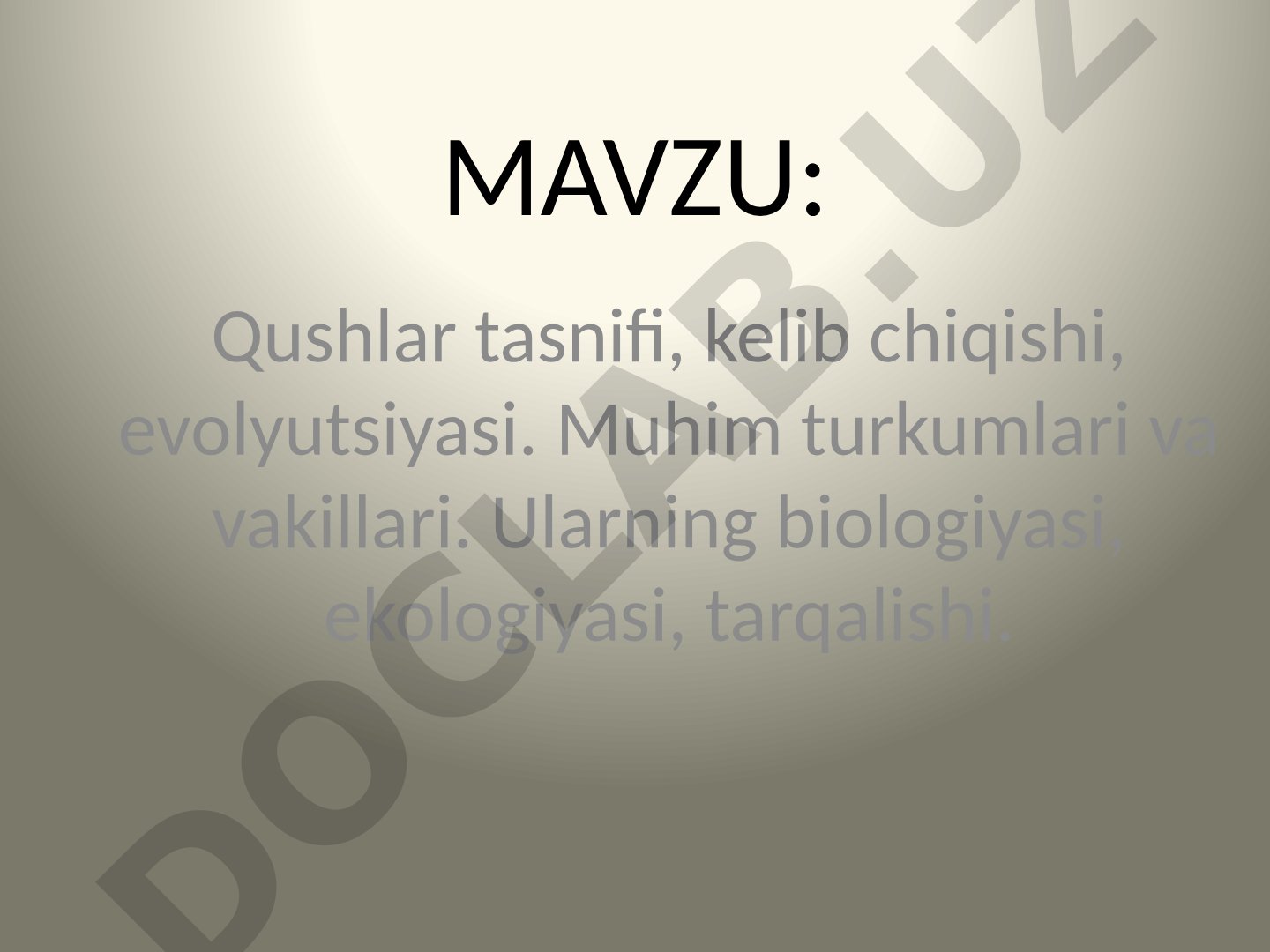 Qushlar tasnifi, kelib chiqishi, evolyutsiyasi