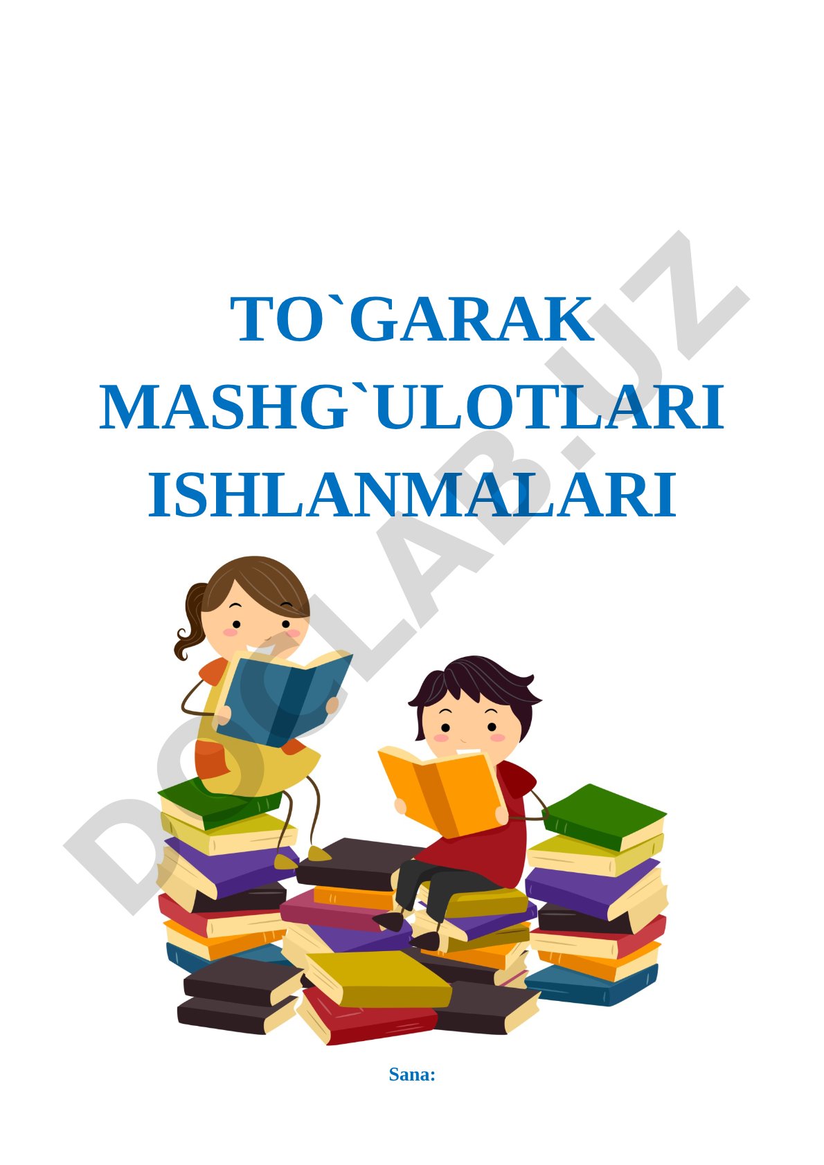 To'garak mashg'ulotlari ishlanmalari
