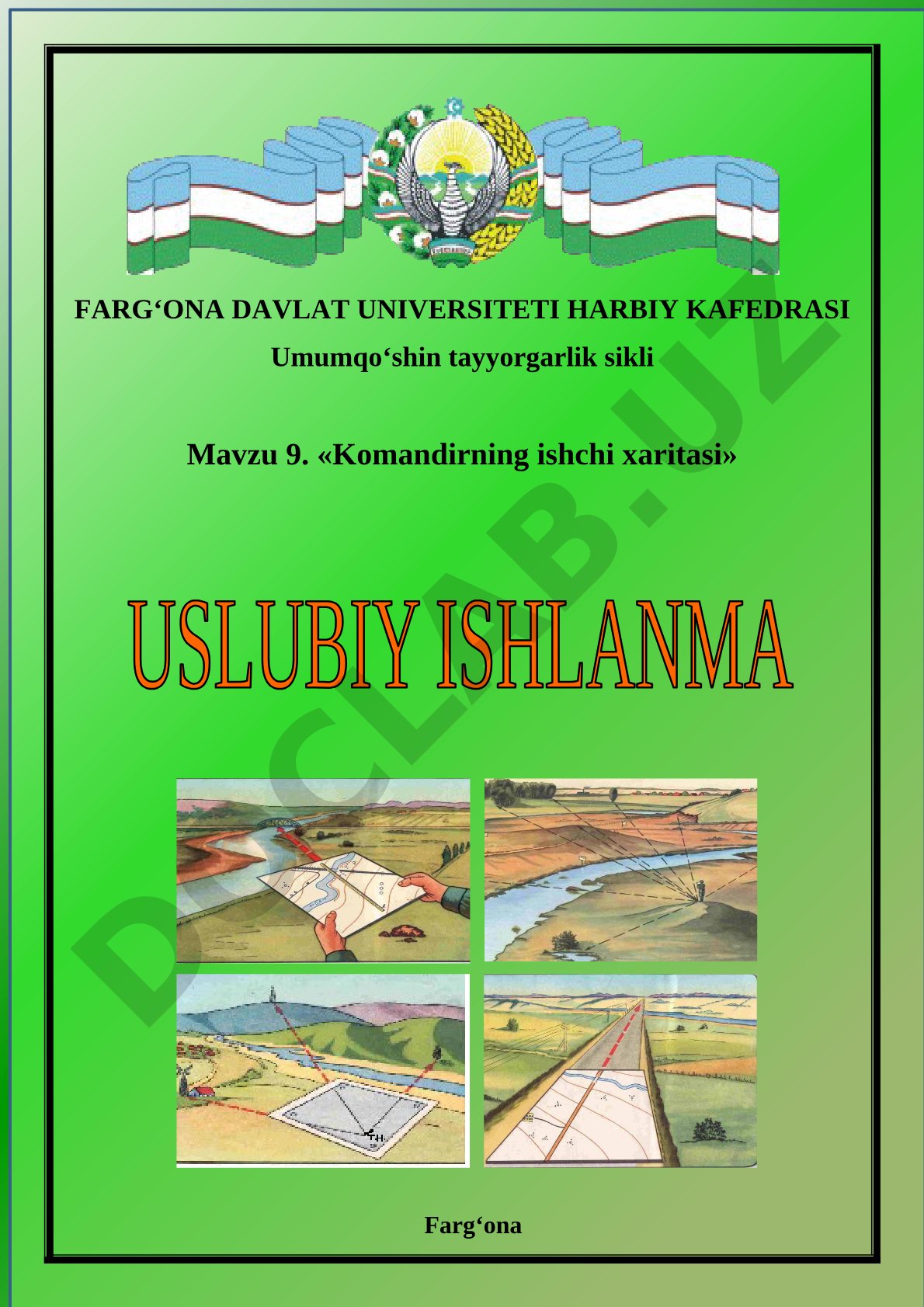 Komandirning ishchi xaritasi