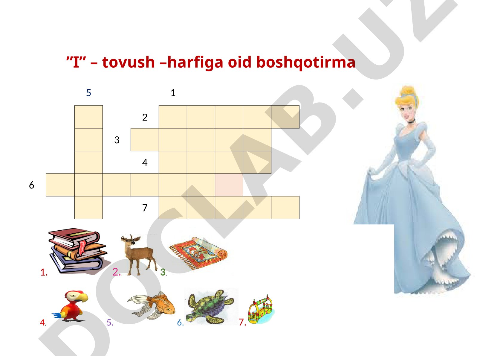 I tovush harfiga oid boshqotirma