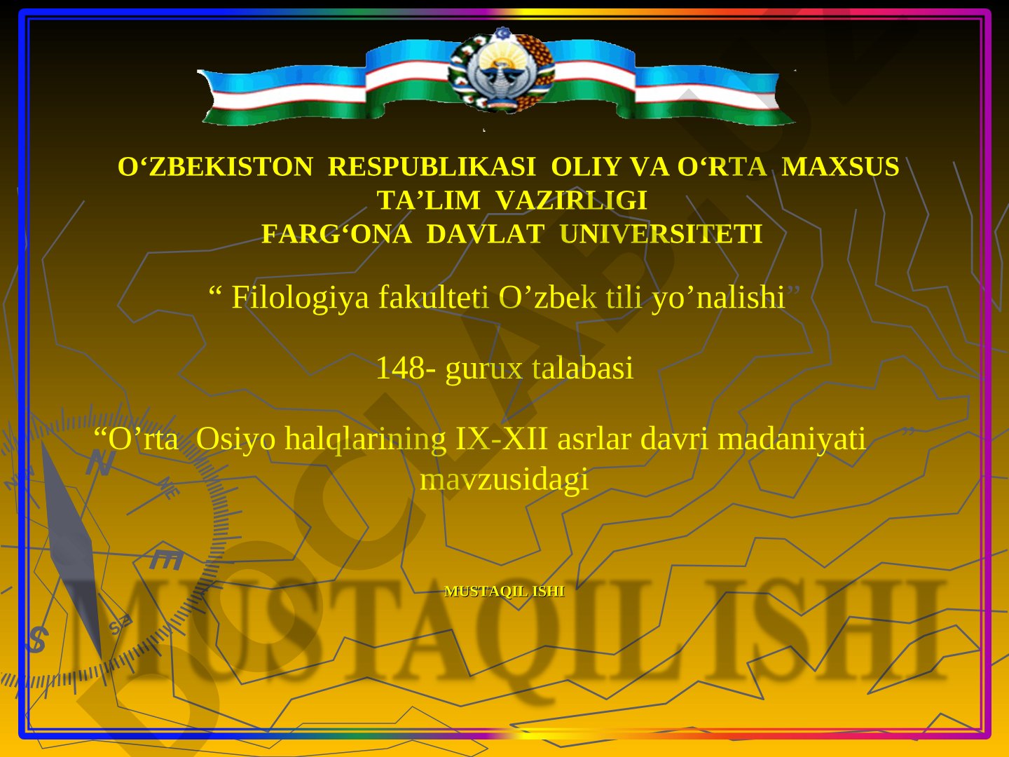 O'rta Osiyo halqlarining IX-XII asrlar davri madaniyati