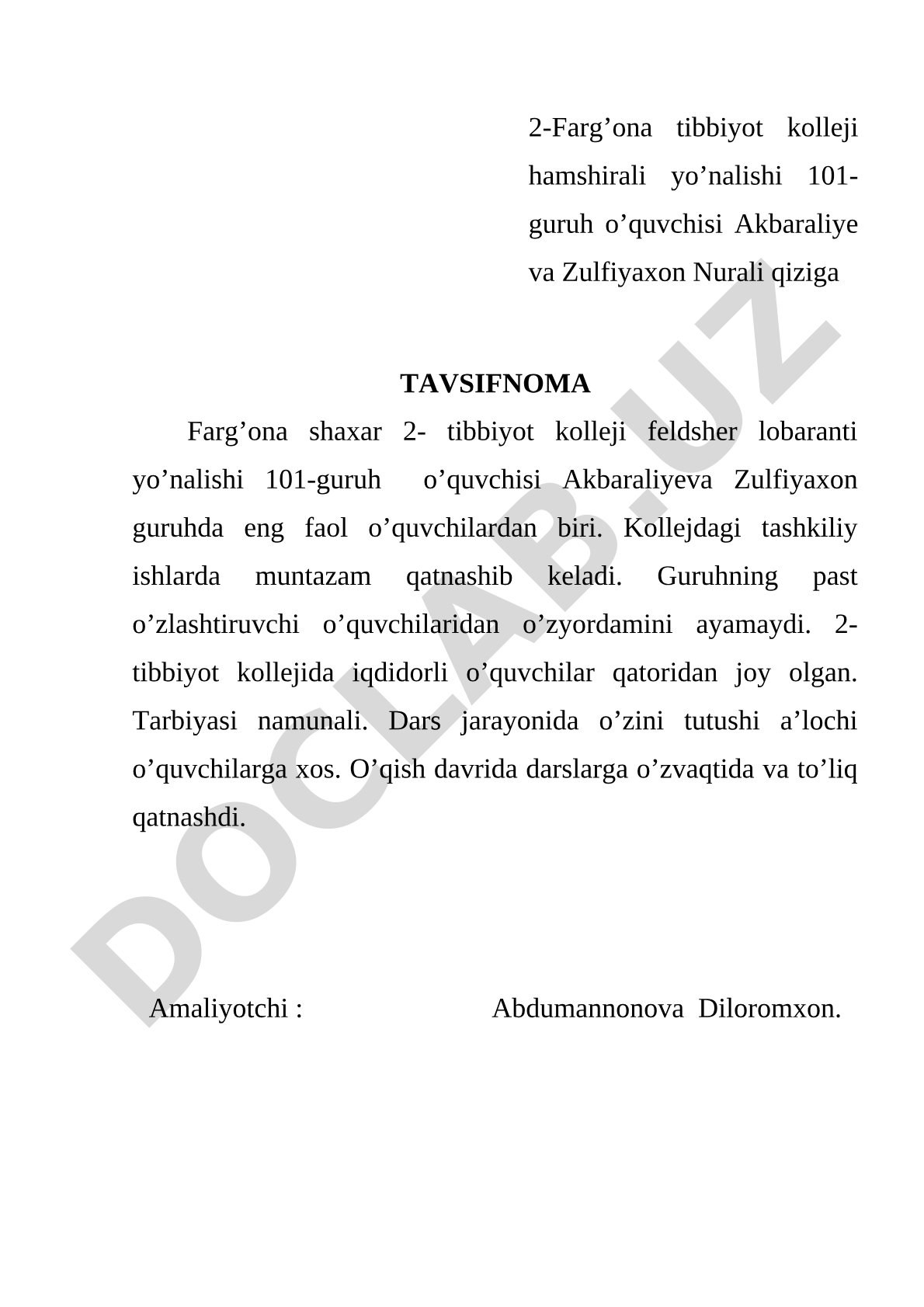 Tavsifnoma