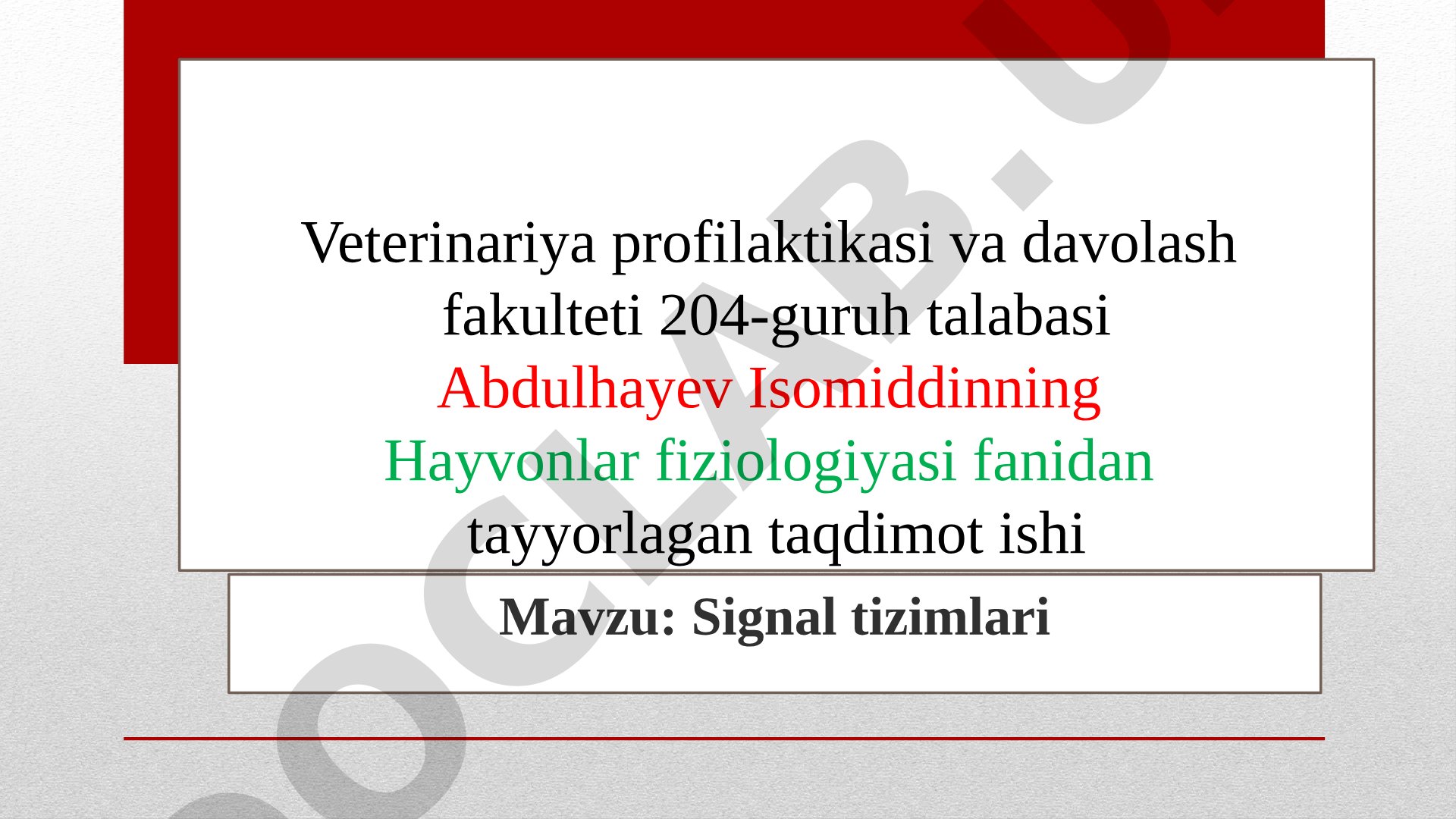 Signal tizimlari