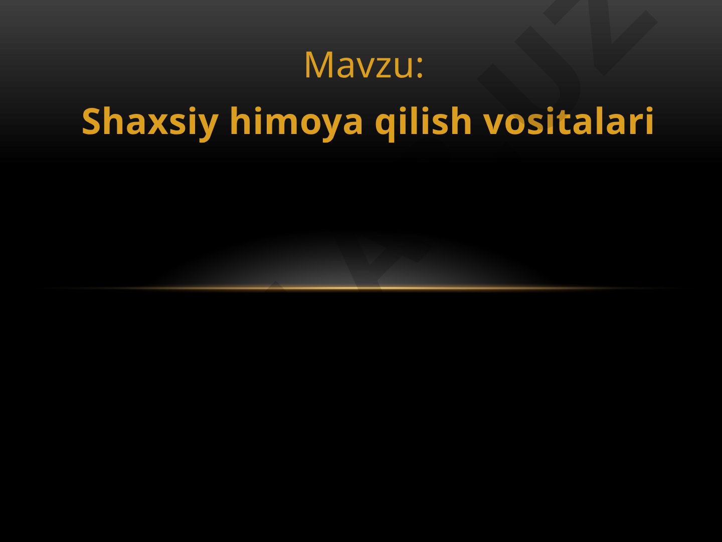 Shaxsiy himoya qilish vositalari