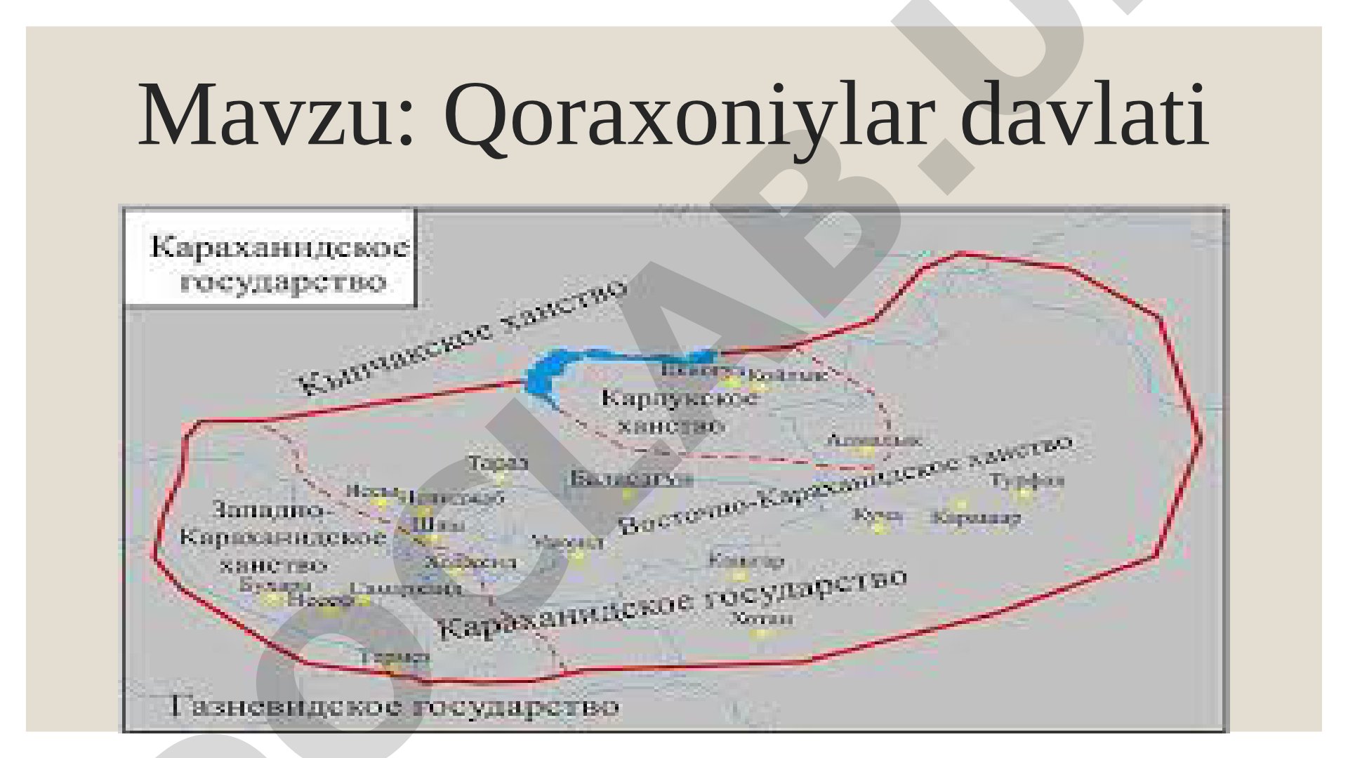 Qoraxoniylar davlati