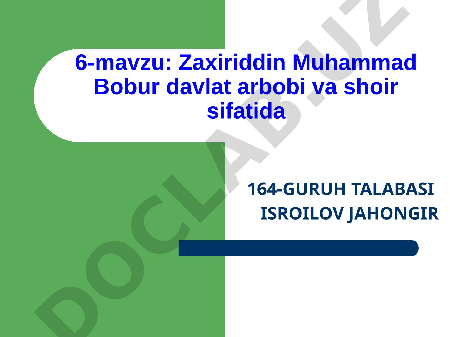 Zaxiriddin Muhammad Bobur davlat arbobi va shoir sifatida