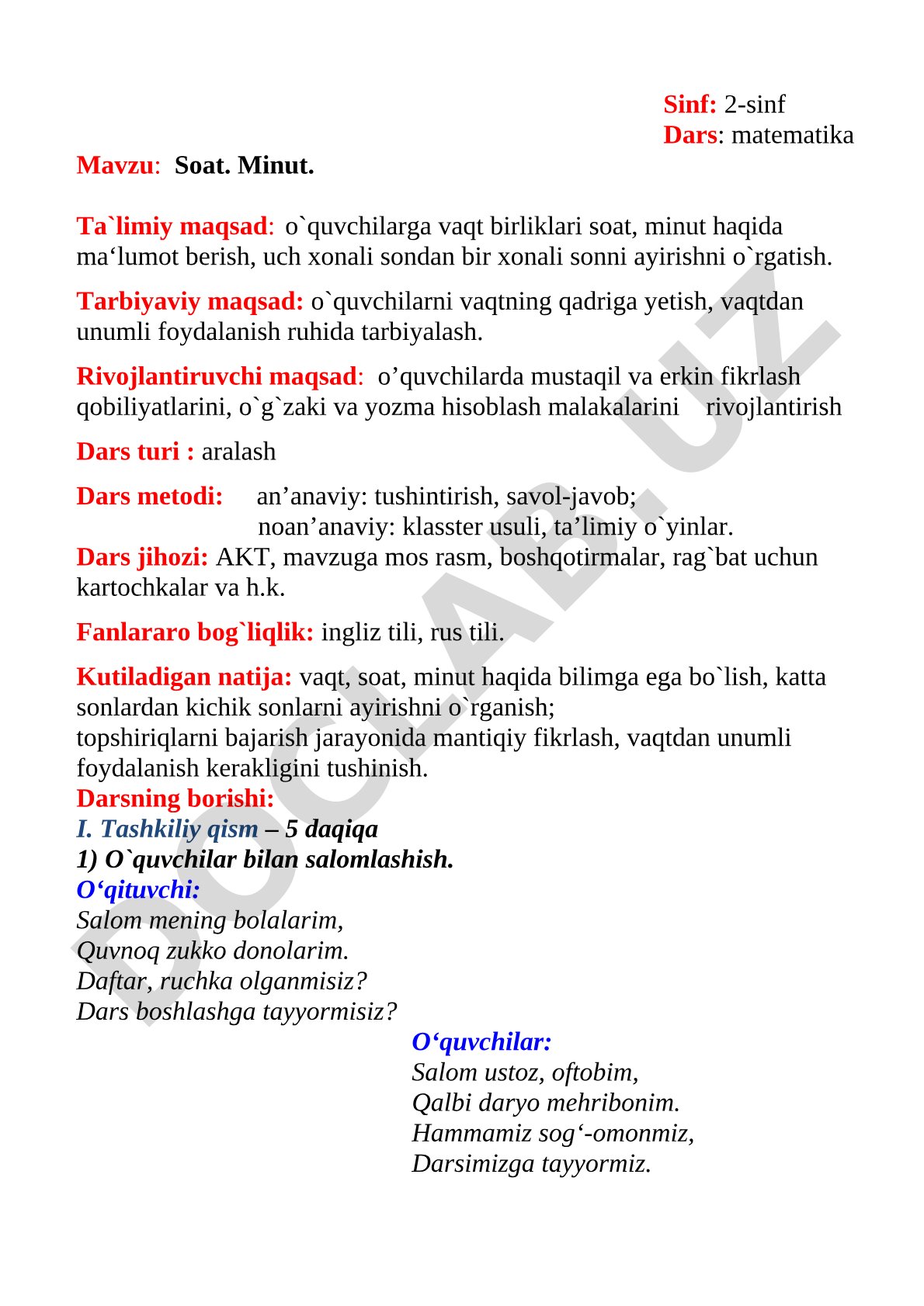 Soat. Minut
