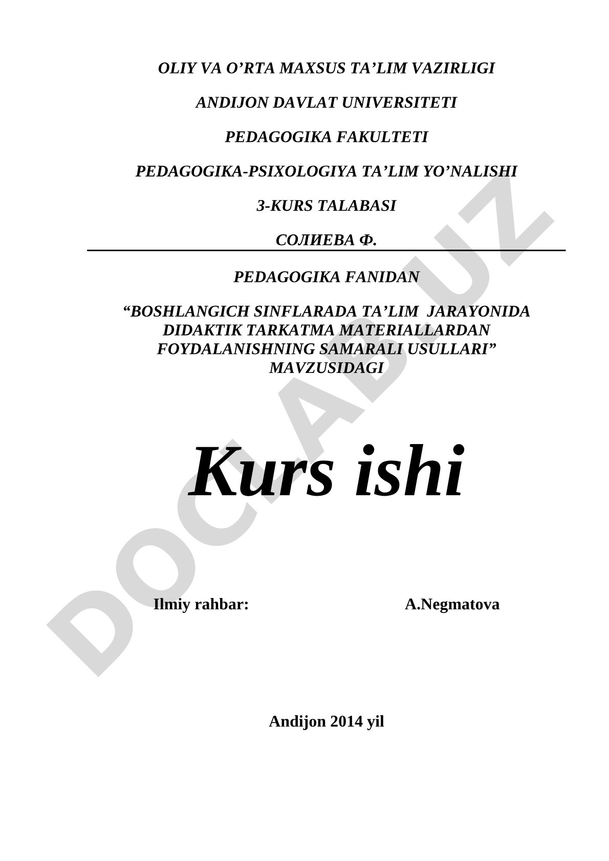 Boshlang'ich sinflarda ta'lim jarayonida didaktik tarqatma materiallardan foydalanishning samarali usullari