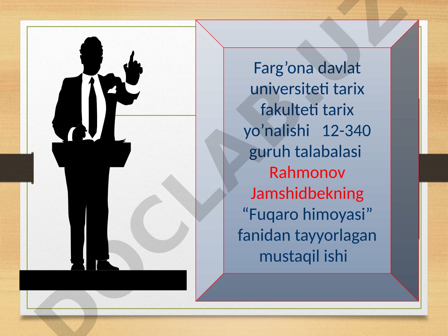 Fuqaro muhofazasi va tibbiy xizmatning tarkibiy tuzulishi va vazifalari
