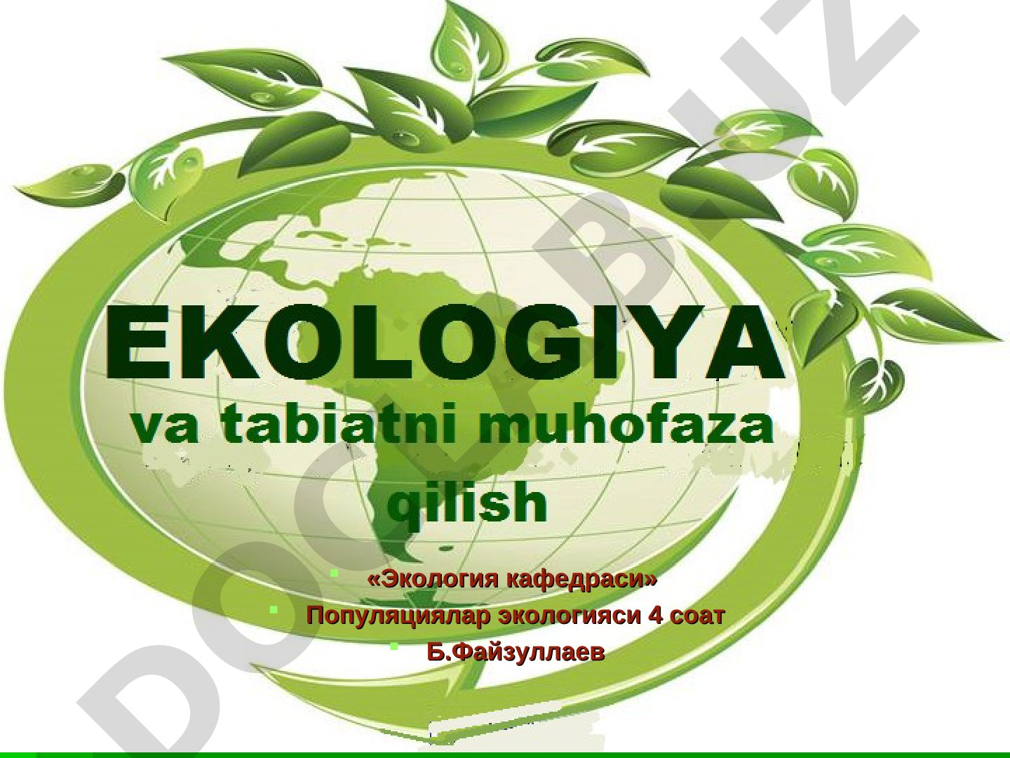 Populyatsiyalar ekologiyasi