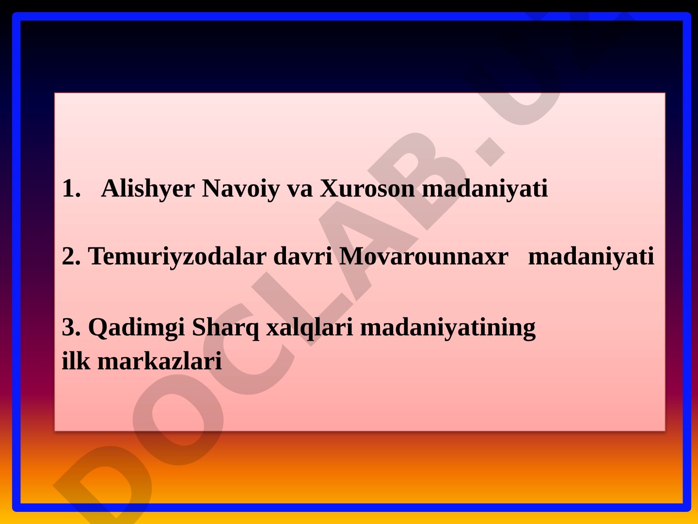 Alisher Navoiy va Xuroson madaniyati