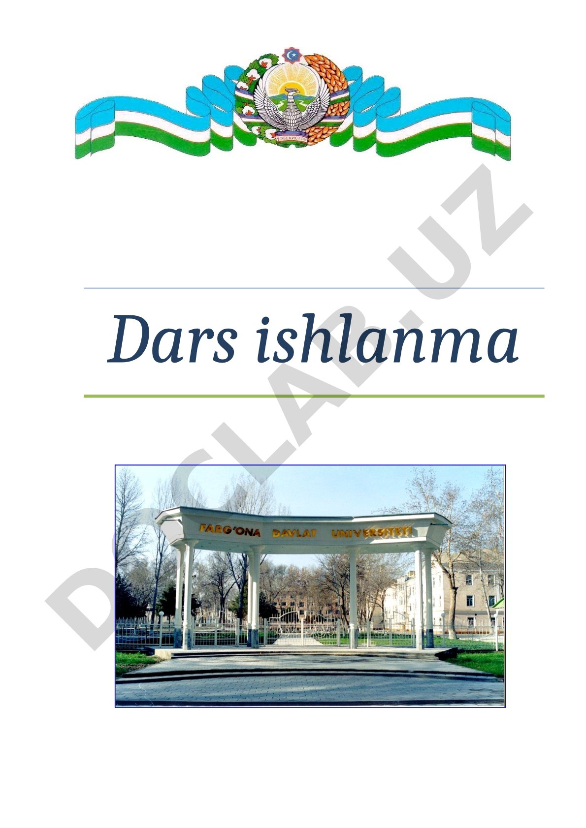 Alijonova Gulsanamxonga tavsifnoma