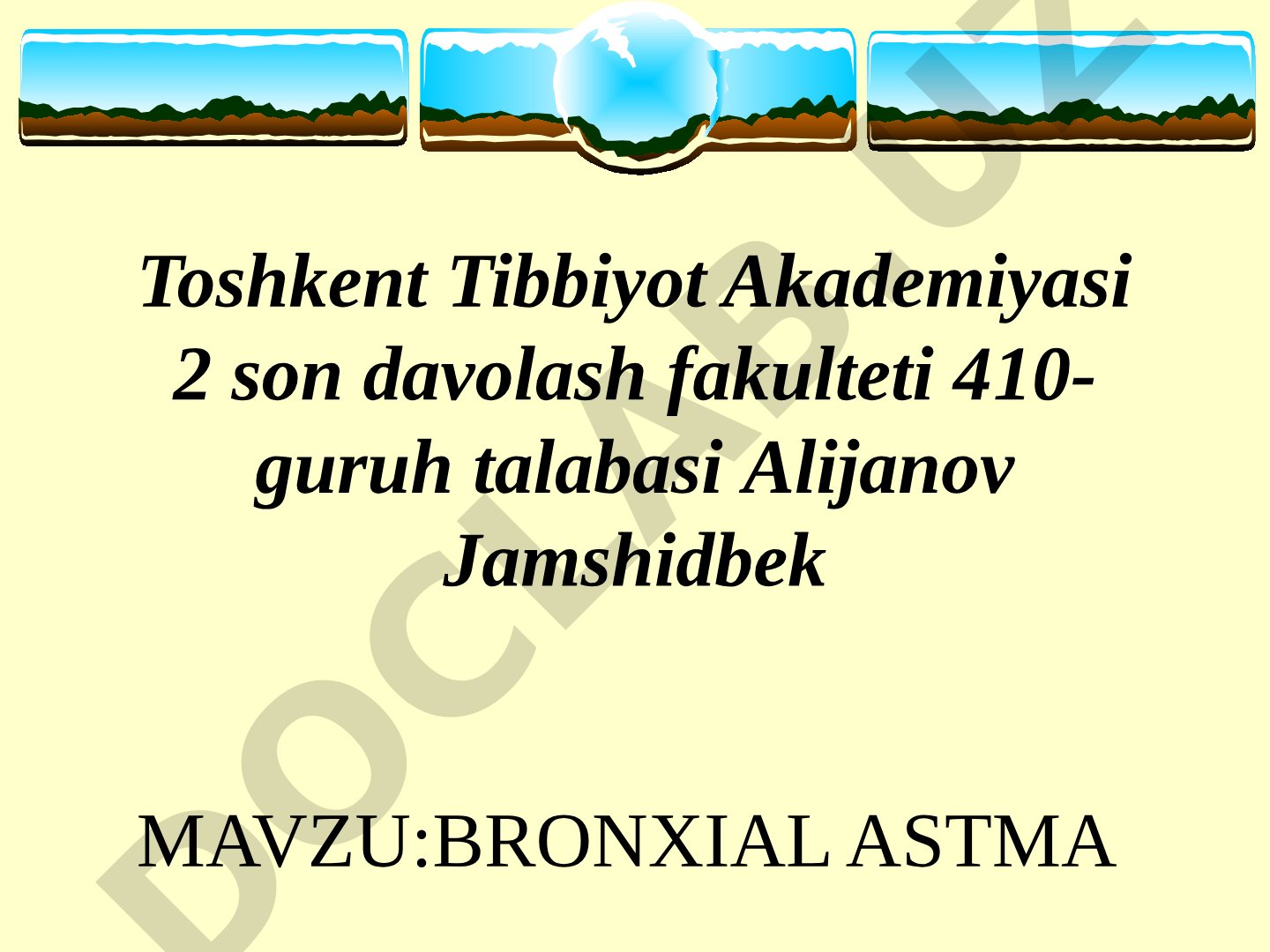 BRONXIAL ASTMA