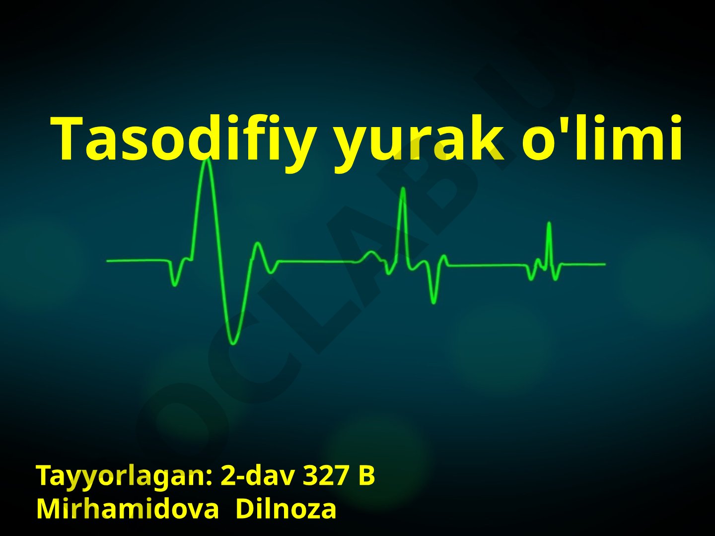 To'satdan yurak o'limi: ta'rifi, epidemiologiyasi va xavf omillari