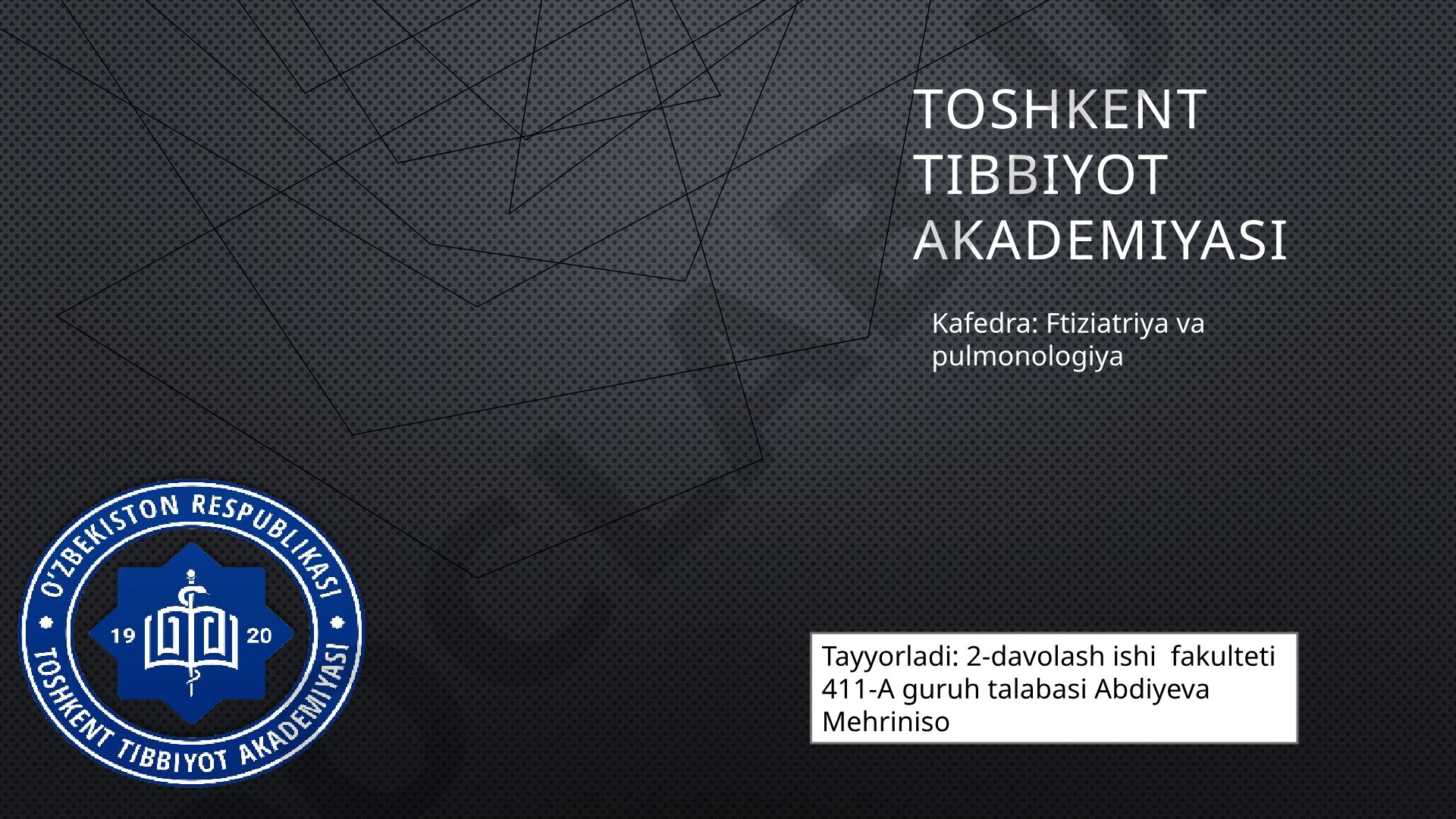 Yo'tal: algoritmik yondashuv asosida differensial diagnostika