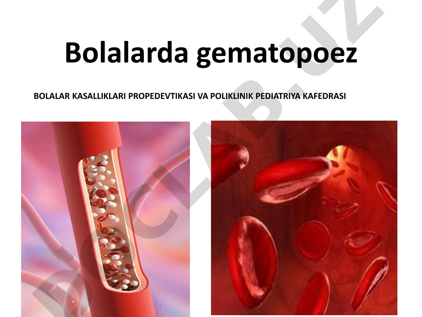 Bolalarda gematopoez