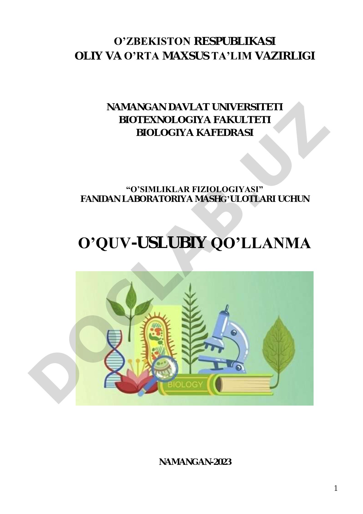 O'simliklar fiziologiyasi