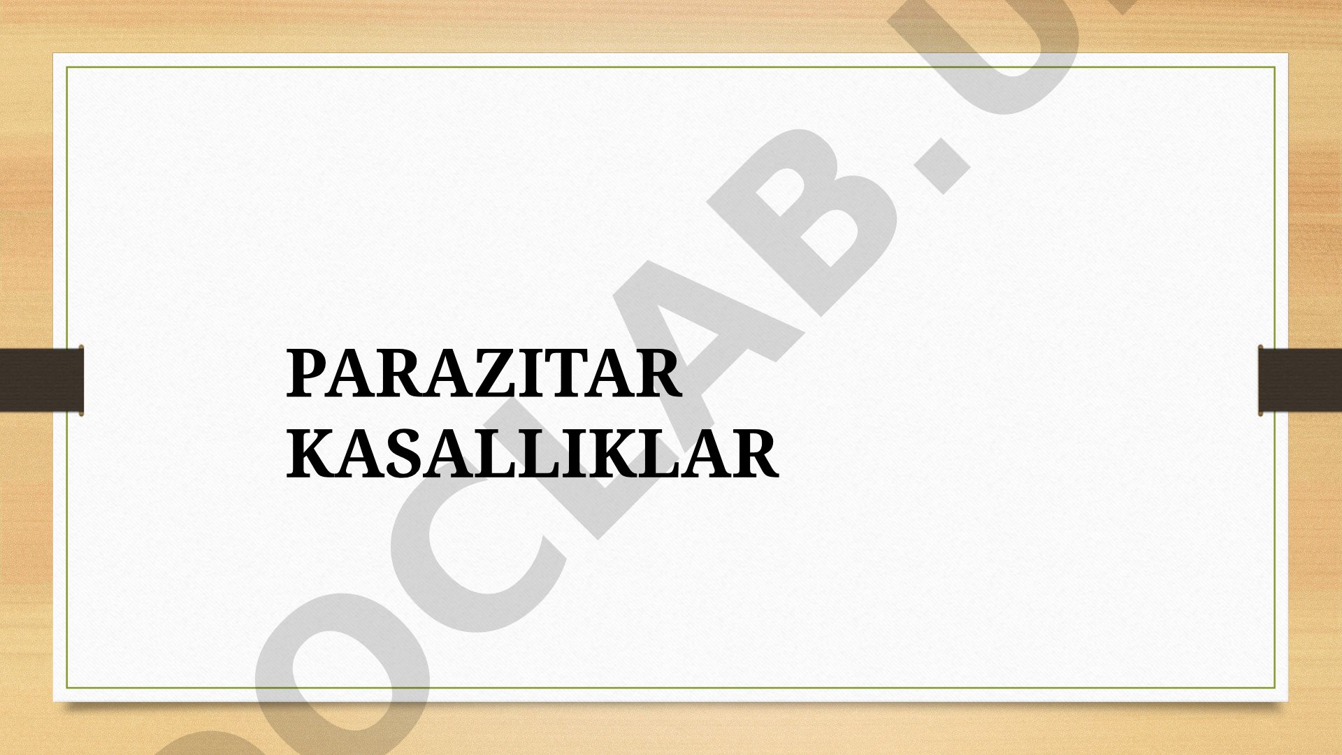 Parazitar kasalliklar