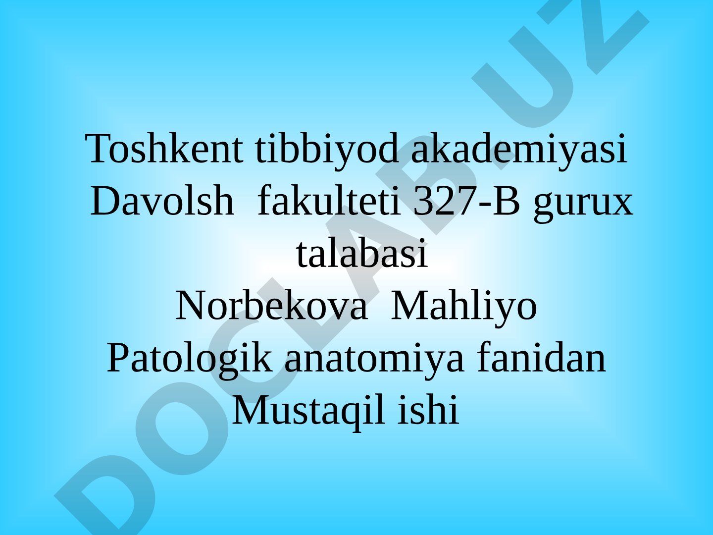 Me'da osti bezi kasalliklari