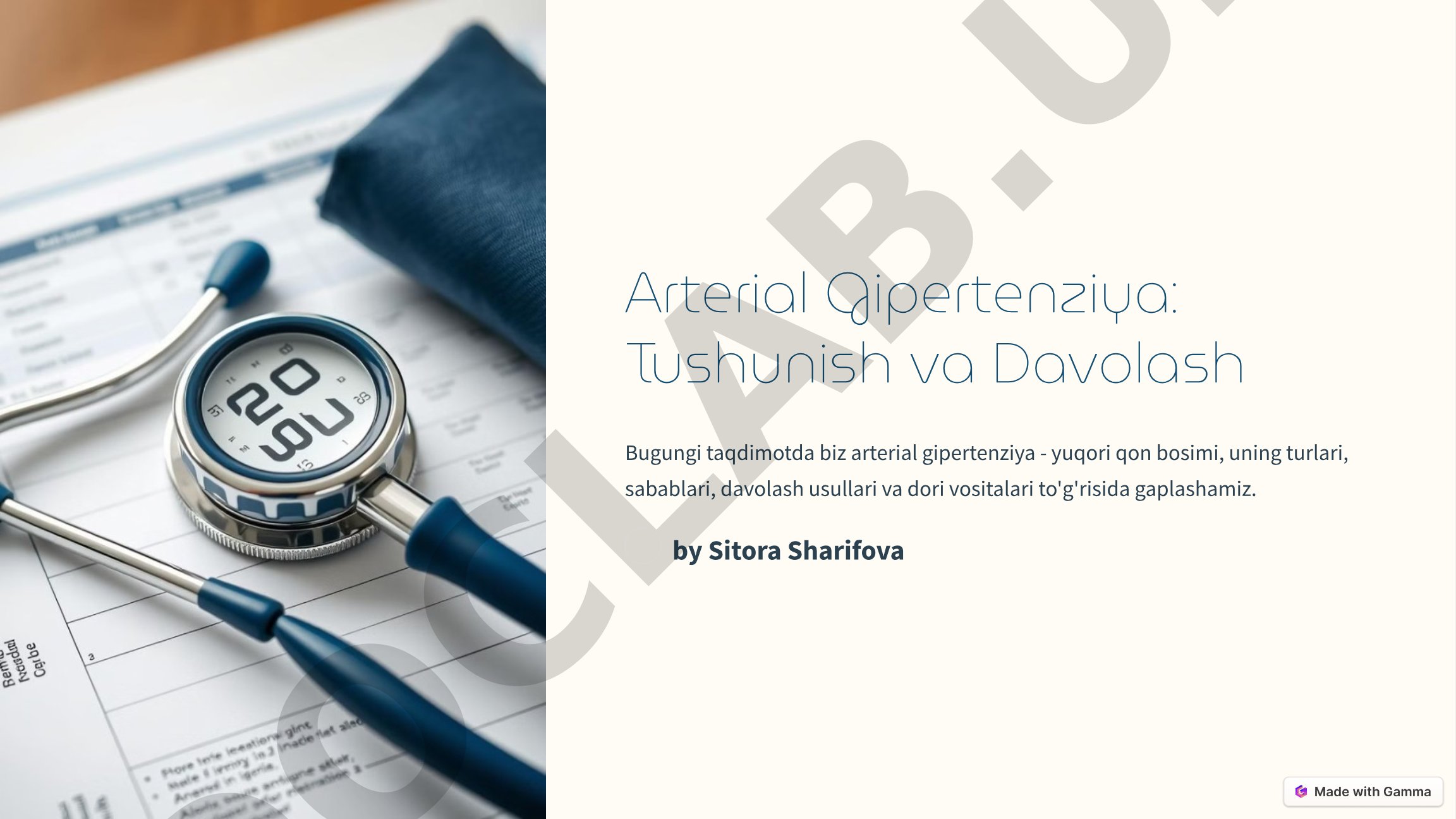 Arterial Gipertenziya: Tushunish va Davolash