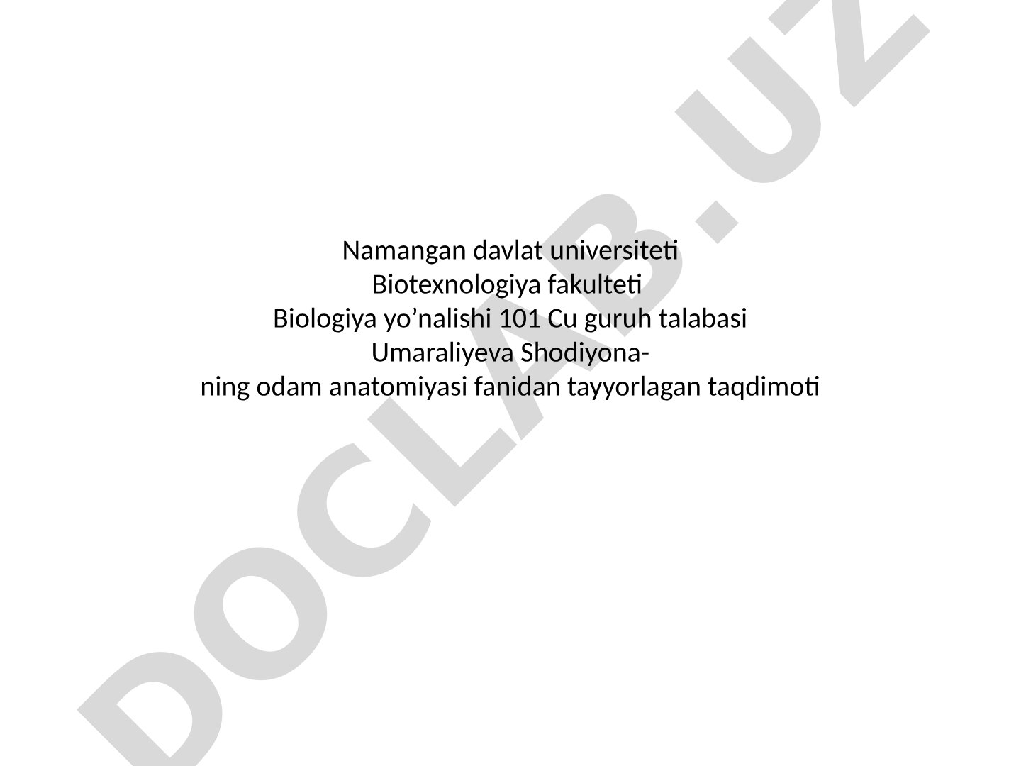 Yurakning tashqi tuzilishi va funksiyasi