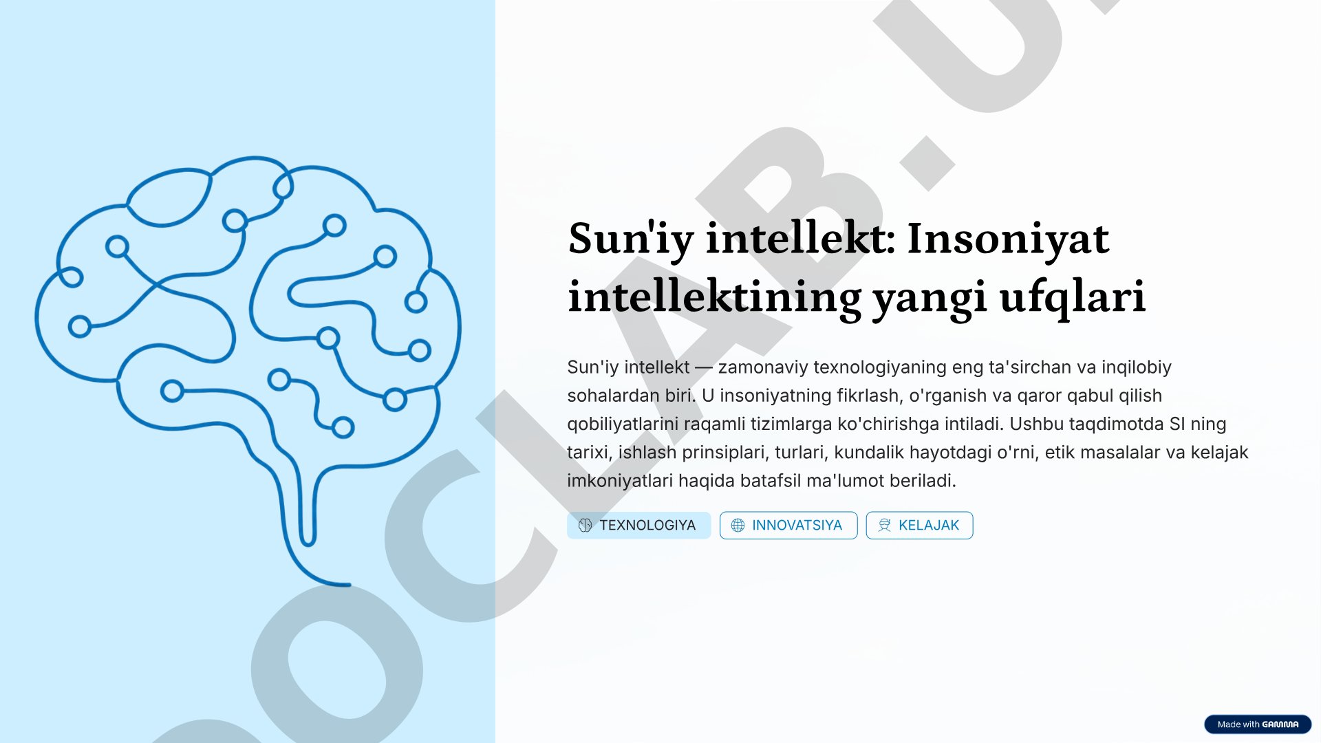 Sun'iy intellekt: Insoniyat intellektining yangi ufqlari
