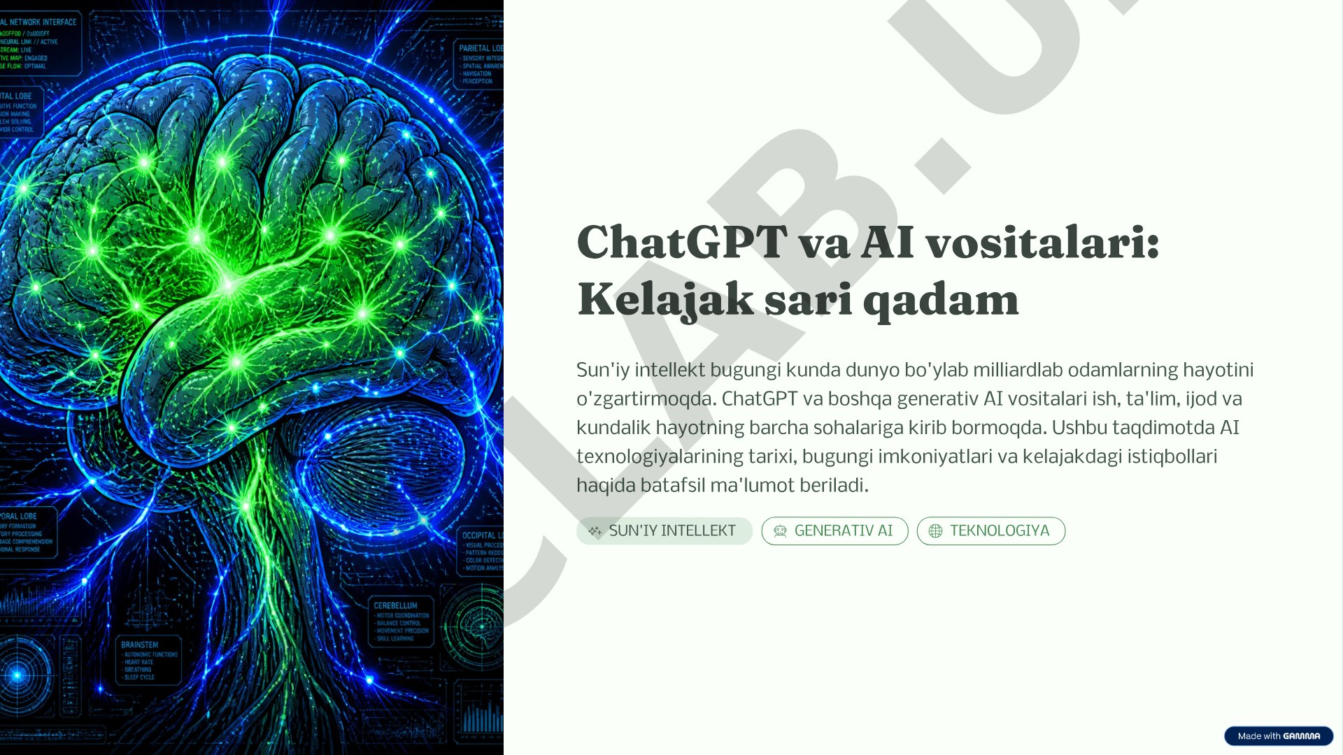 ChatGPT va AI vositalari: Kelajak sari qadam