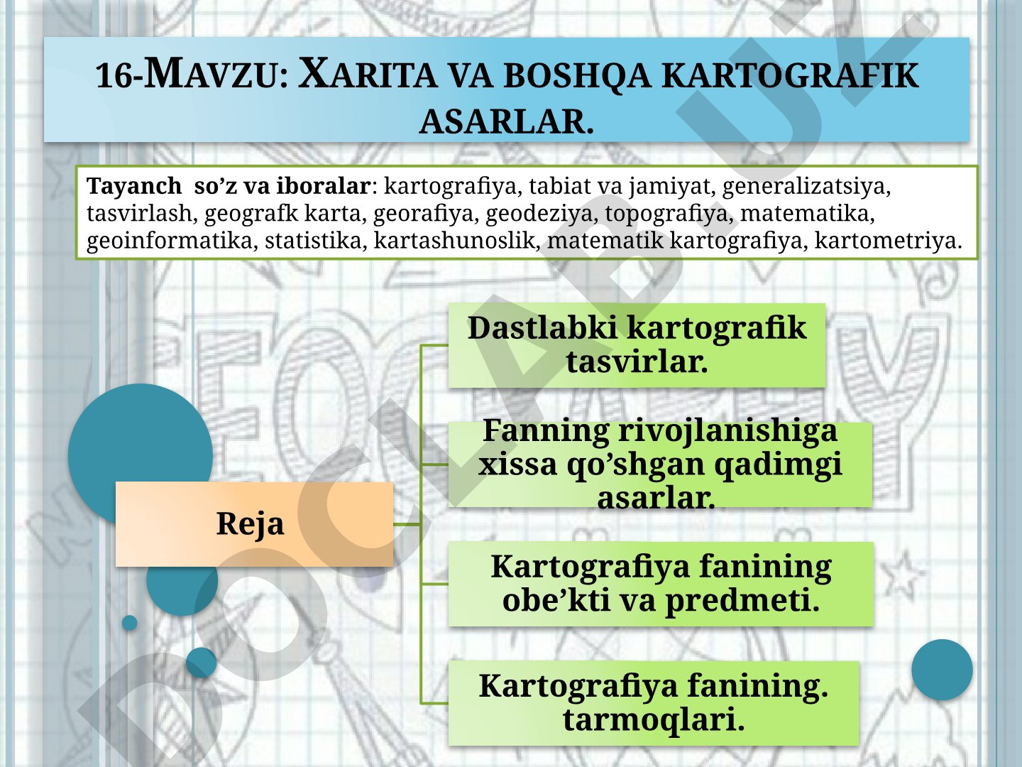 Xarita va boshqa kartografik asarlar