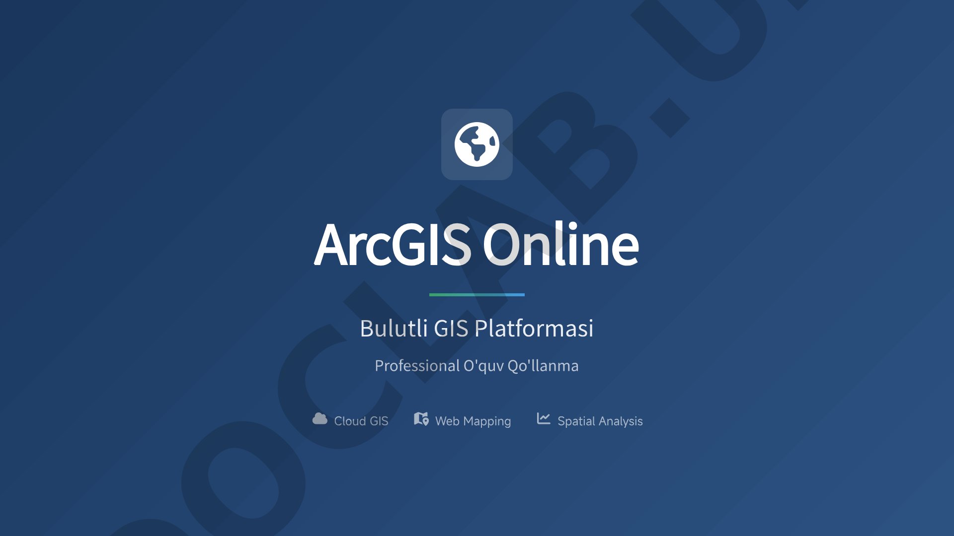 ArcGIS Online Bulutli GIS Platformasi
