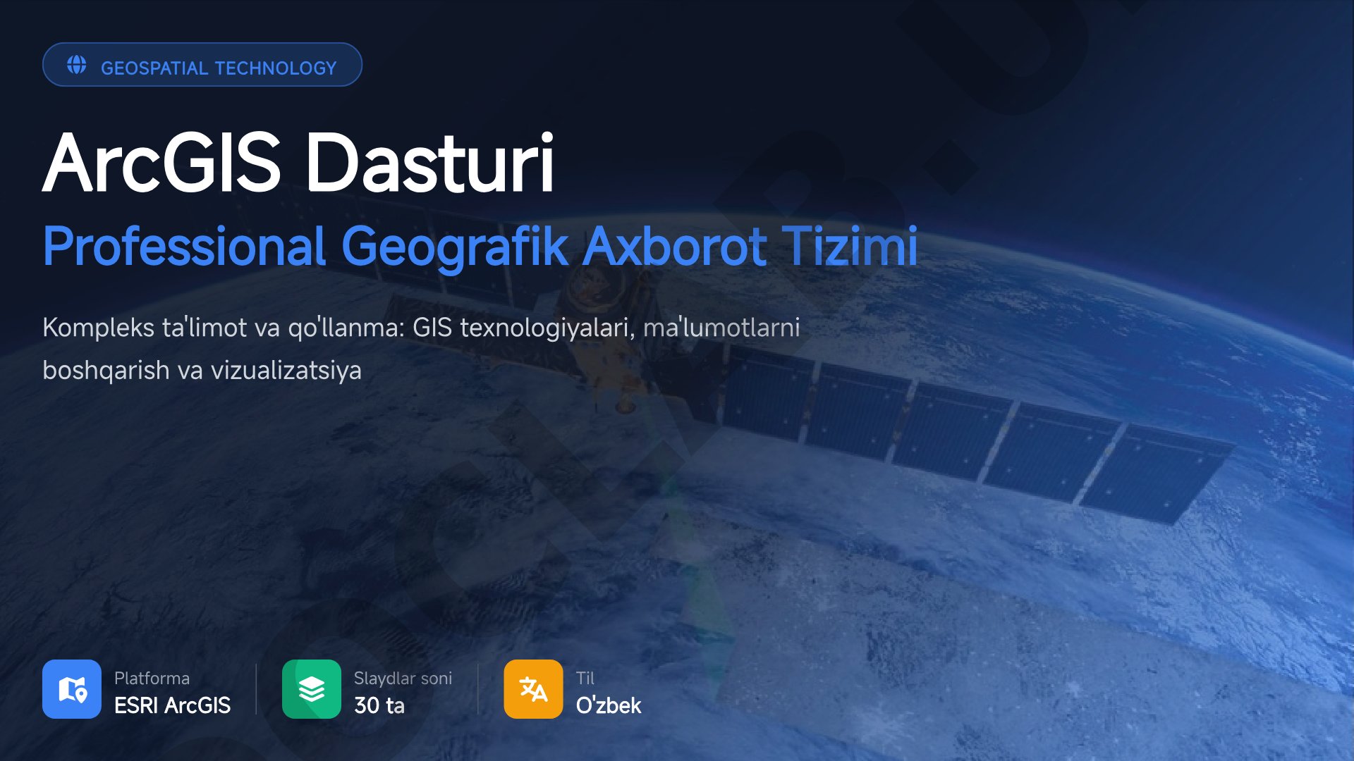 ArcGIS professional geografik axborot tizimi