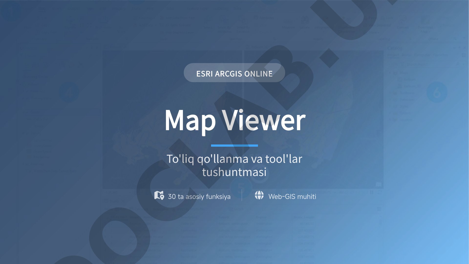 ArcGIS Online Map Viewer asosiy funksiyalari