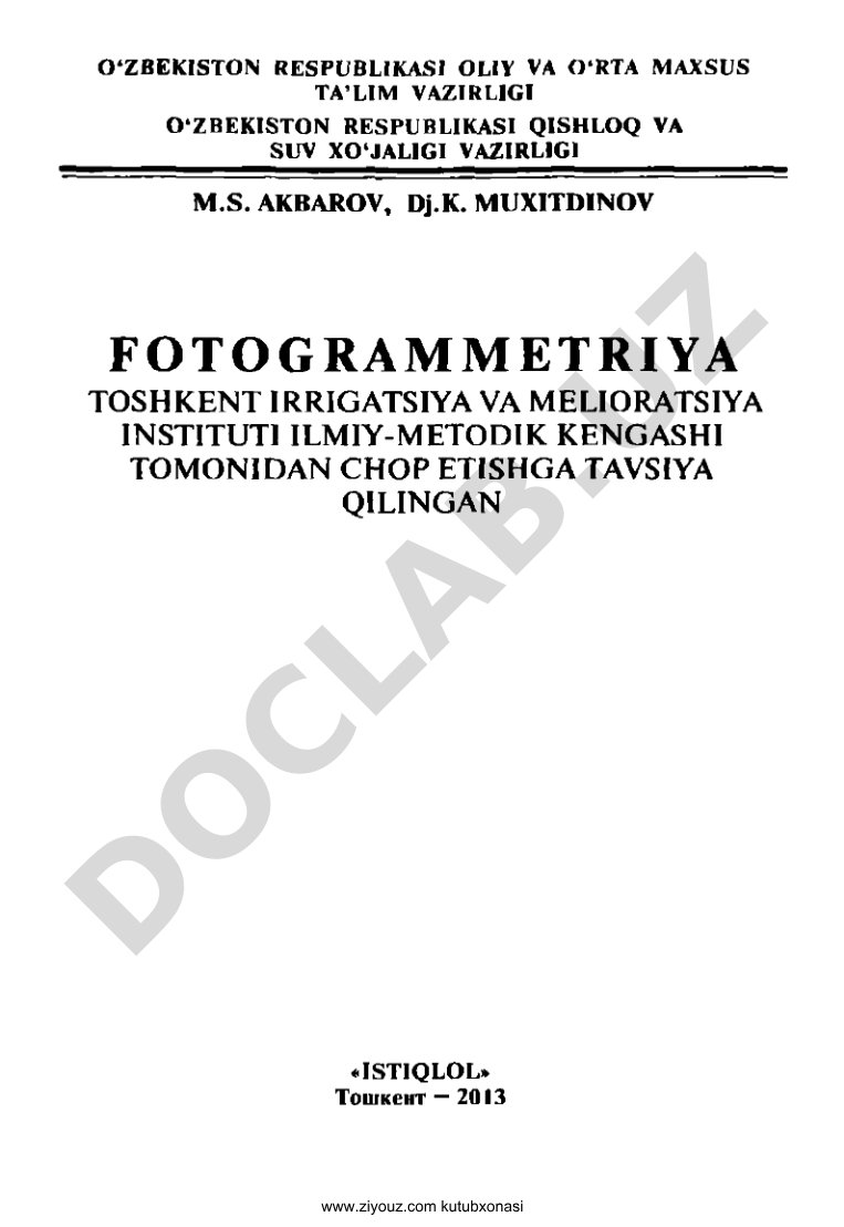 Fotogrammetriya