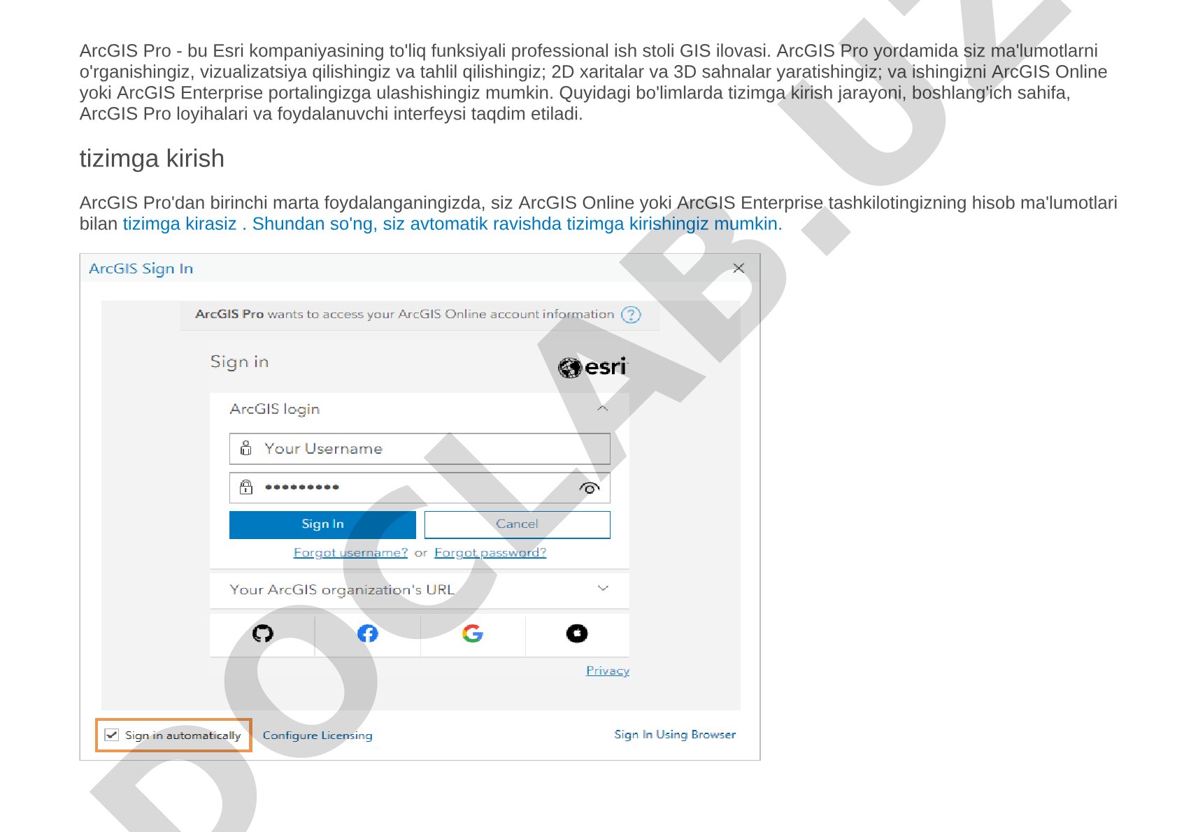 ArcGIS Pro dasturi va uning imkoniyatlari
