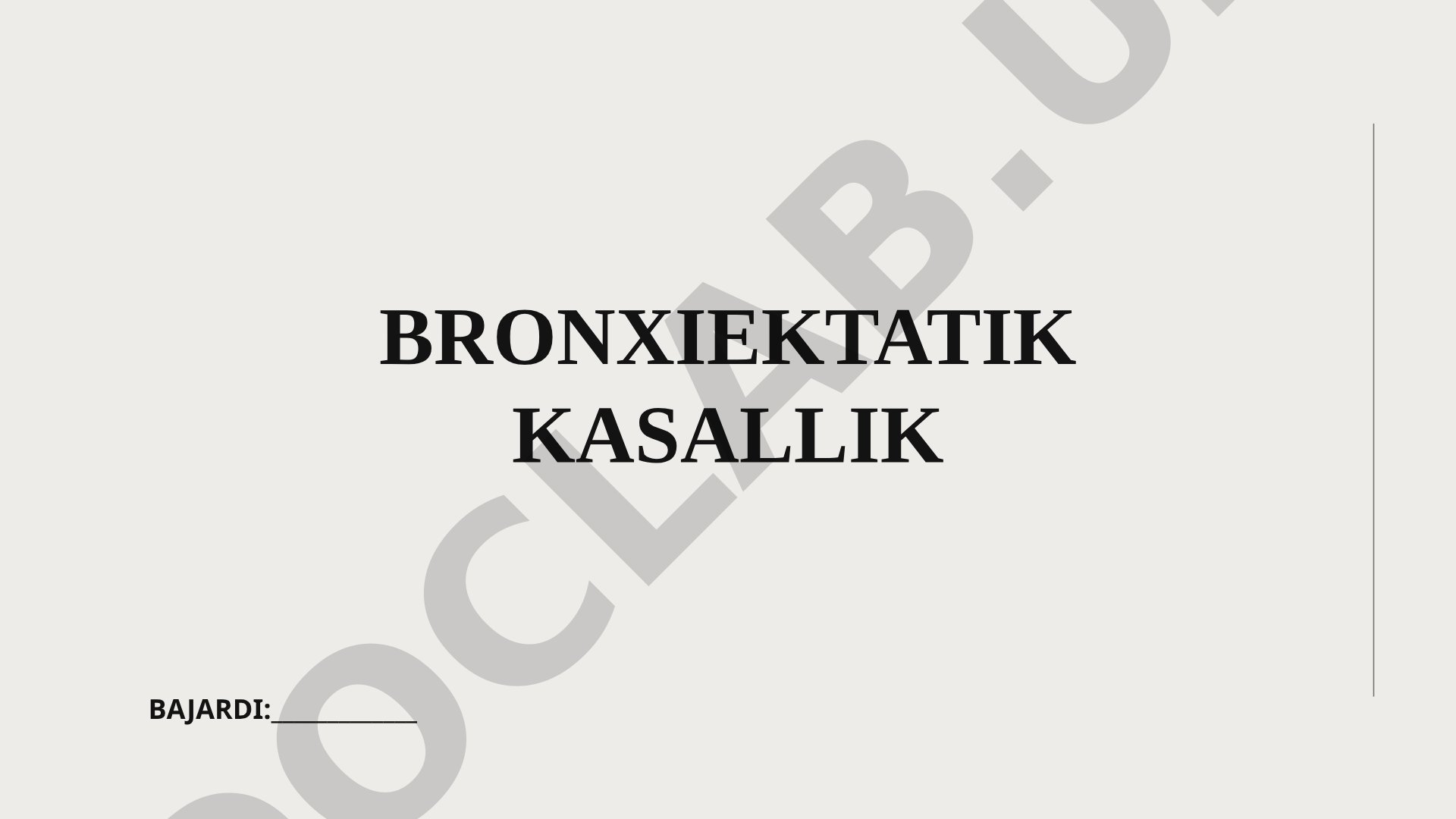 Bronxiektaziya kasalligi: ta'rifi, tarqalishi, etiologiyasi va patogenezi haqida ma'lumot