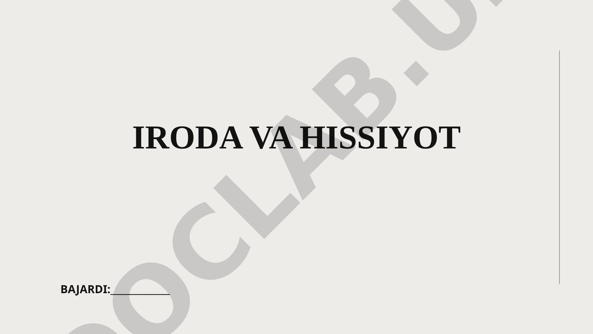 Iroda va hissiyot tushunchalari, ularning shaxs hayotidagi o'rni va amaliy ahamiyati