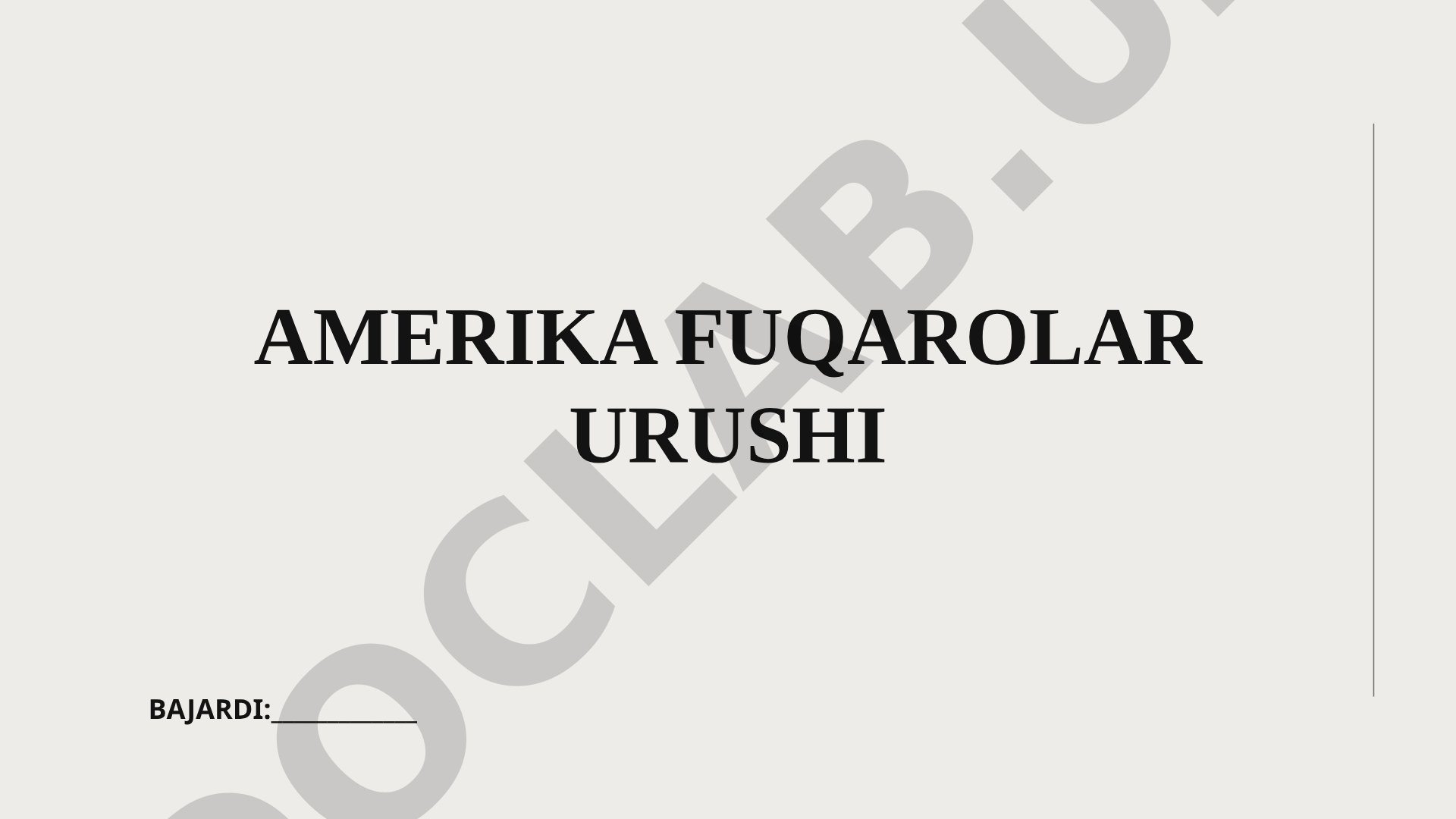 Amerika fuqarolar urushi (1861-1865) haqida ma'lumot, sabablari yoritilgan