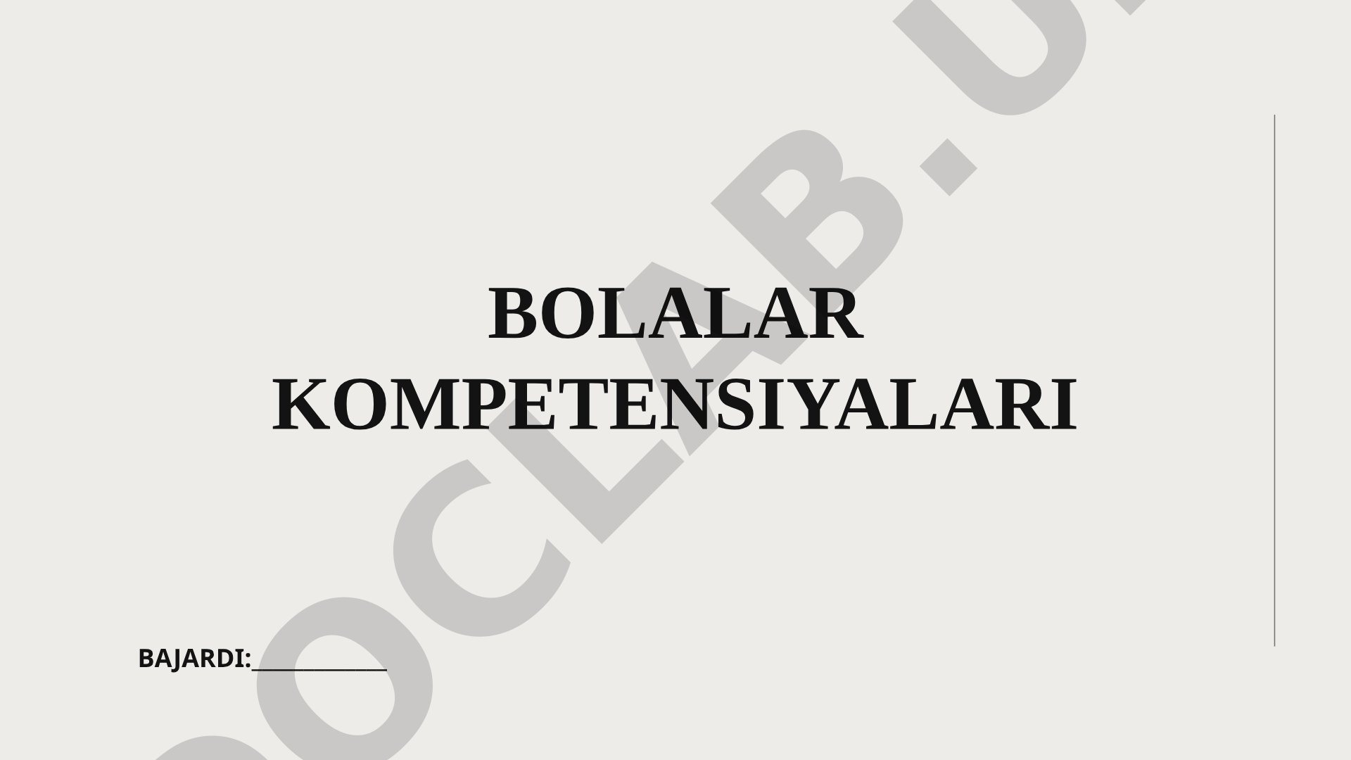 Maktabgacha yoshdagi bolalarning kompetensiyalari va ularning turlari tushuntirilgan