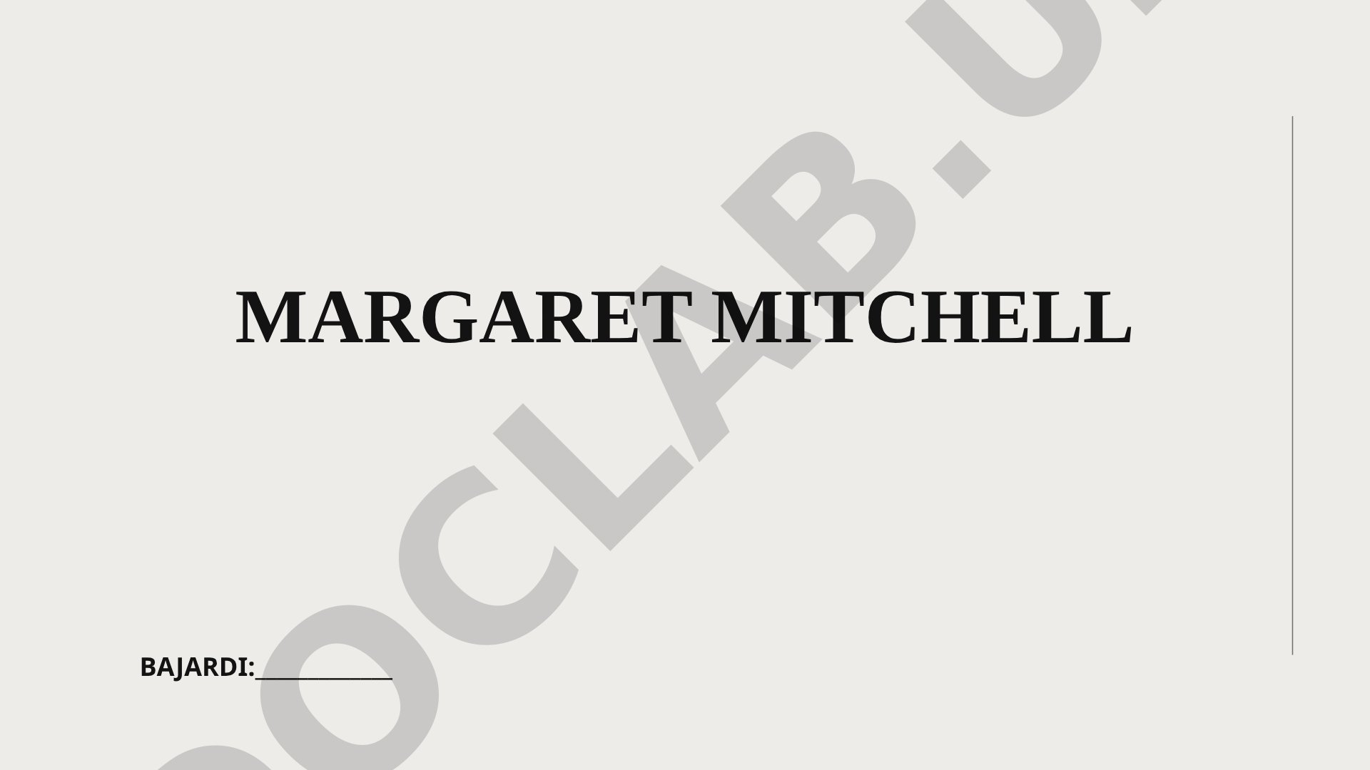 Margaret Mitchell hayoti: amerikalik yozuvchi, "Gone with the Wind" muallifi