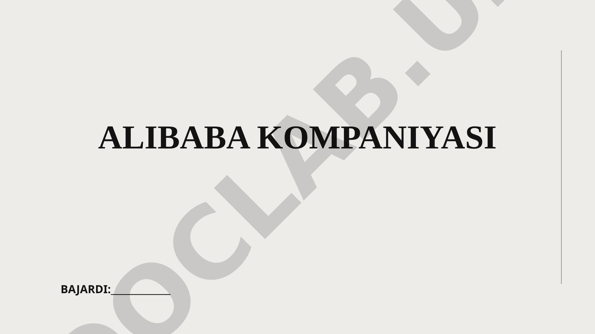 Alibaba kompaniyasi, asoschisi Jack Ma va uning faoliyati haqida